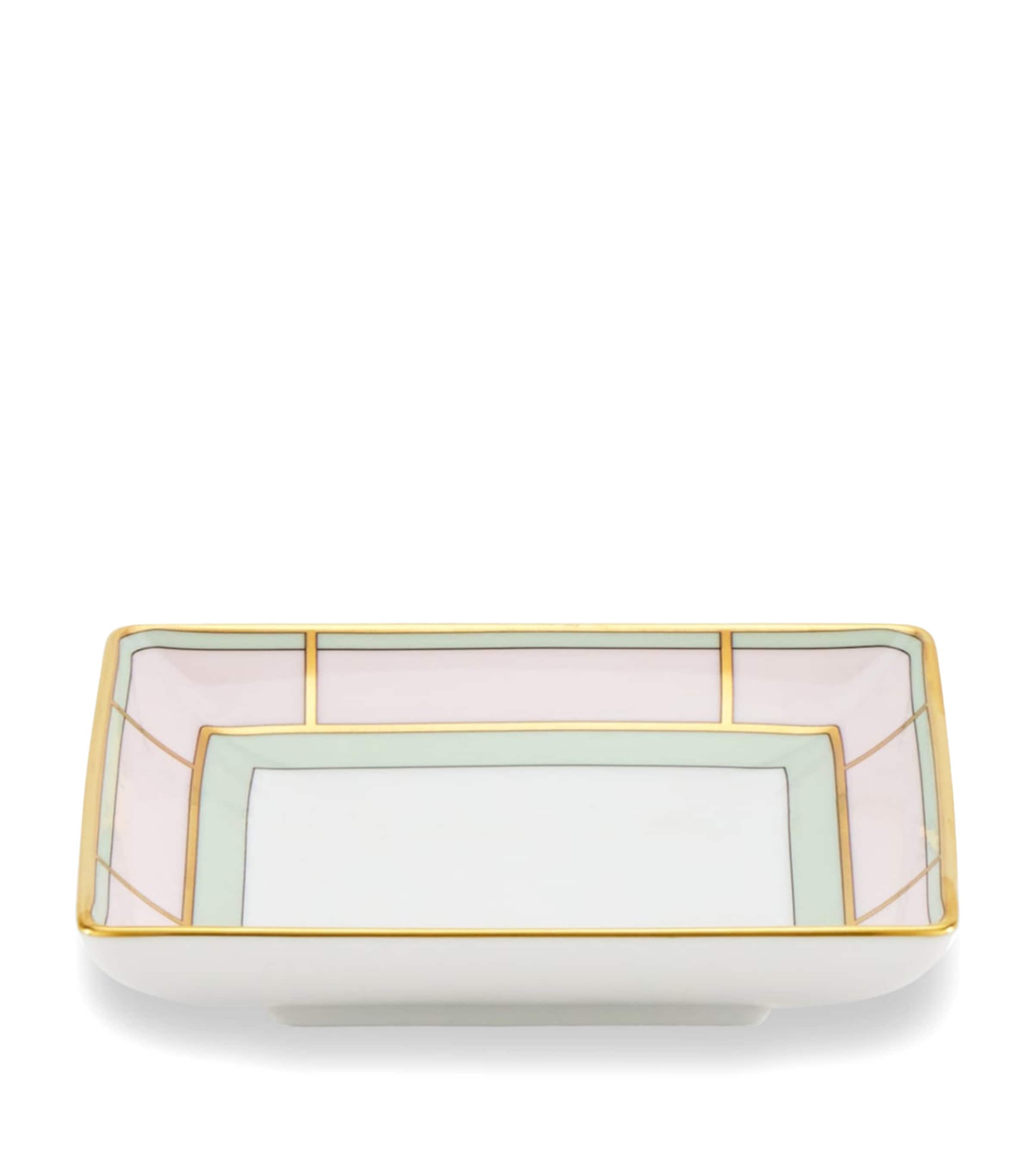 GINORI 1735 Porcelain Colonna Diva Square Change Tray (13.5cm) Image 4