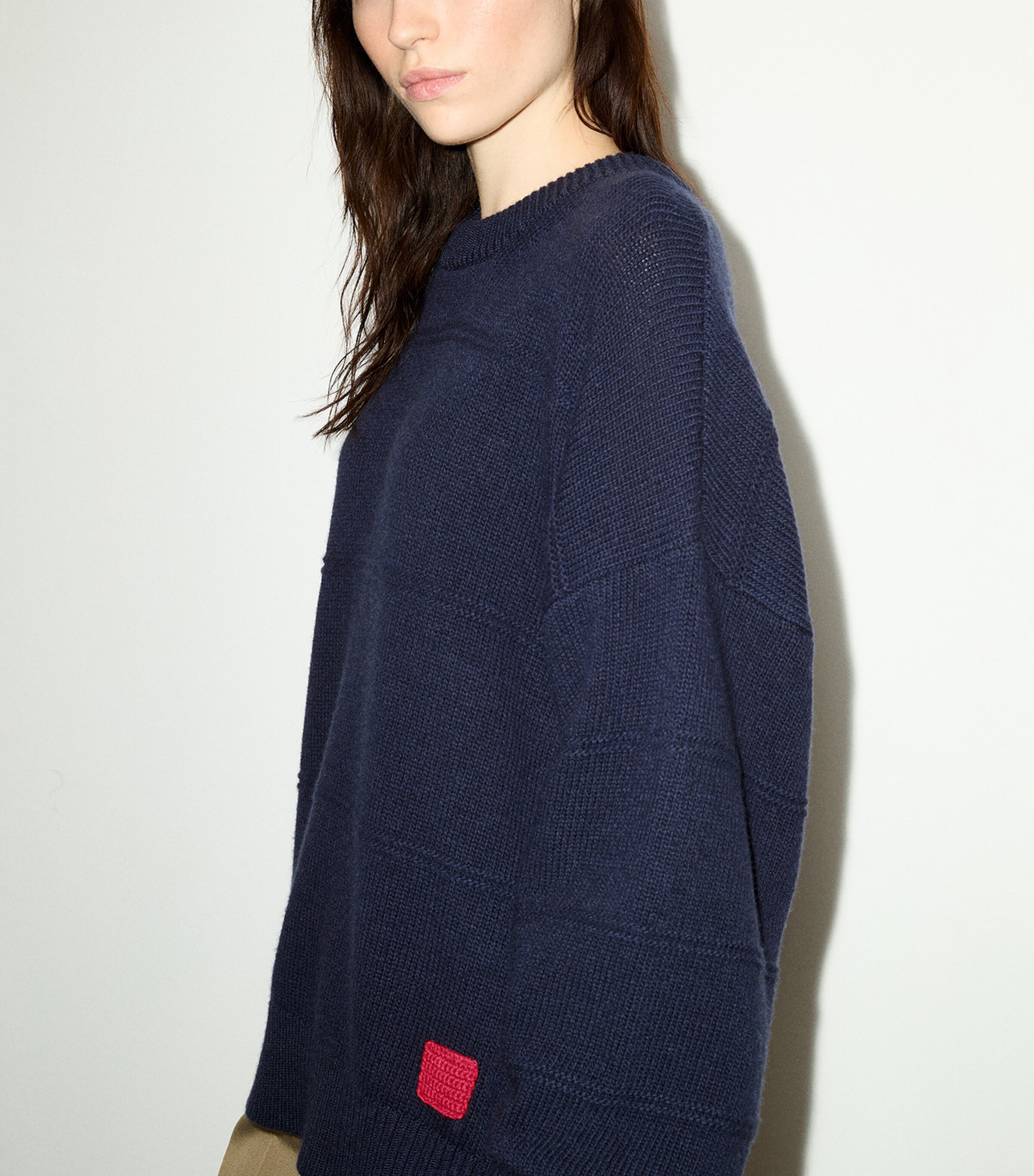 MAX&Co. Womens Virgin Wool Sweater Navy Image 4
