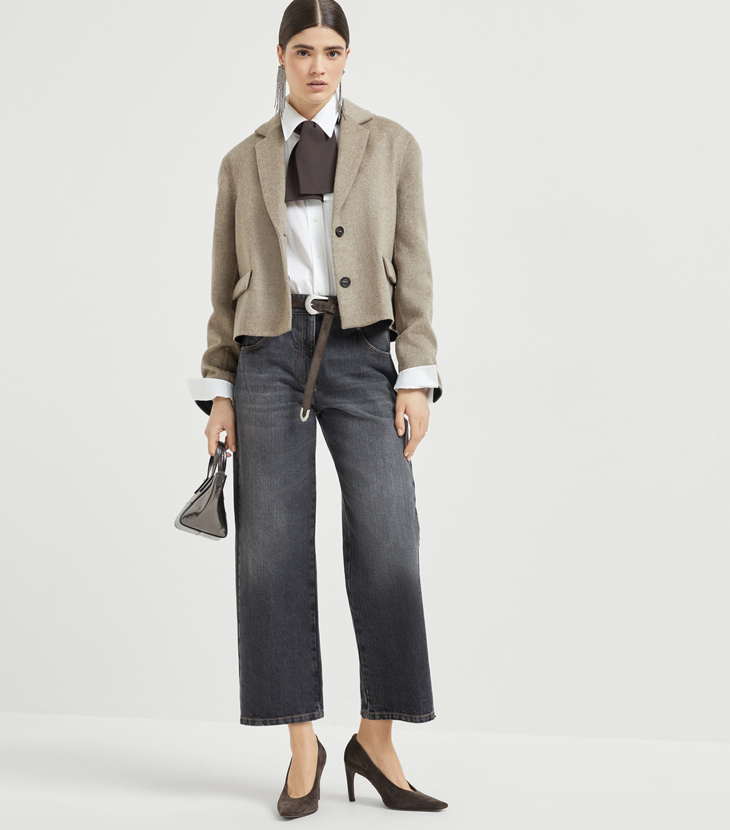 Logo Patch Mid-Rise Straight-Fit Jeans C8987 Image 4