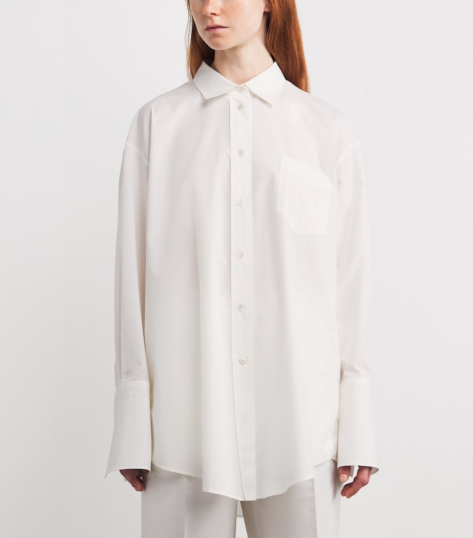 Ment Cotton Shirt WHITE Image 3