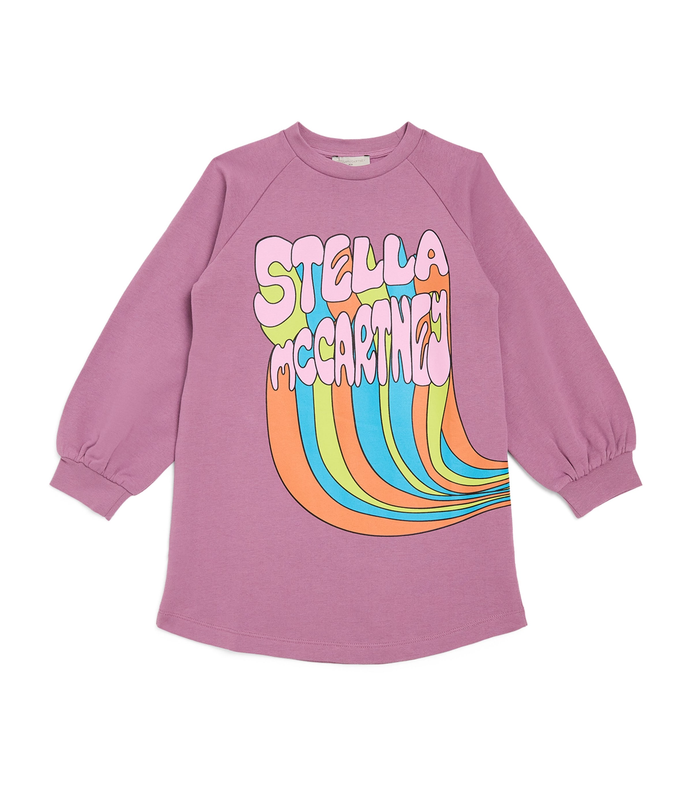 STELLA MCCARTNEY ORGANIC COTTON GRAPHIC SWEATSHIRT DRESS 