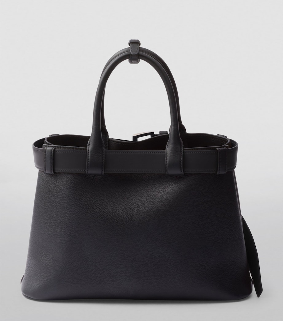 Medium Leather Buckle Tote Bag F0002 Image 3