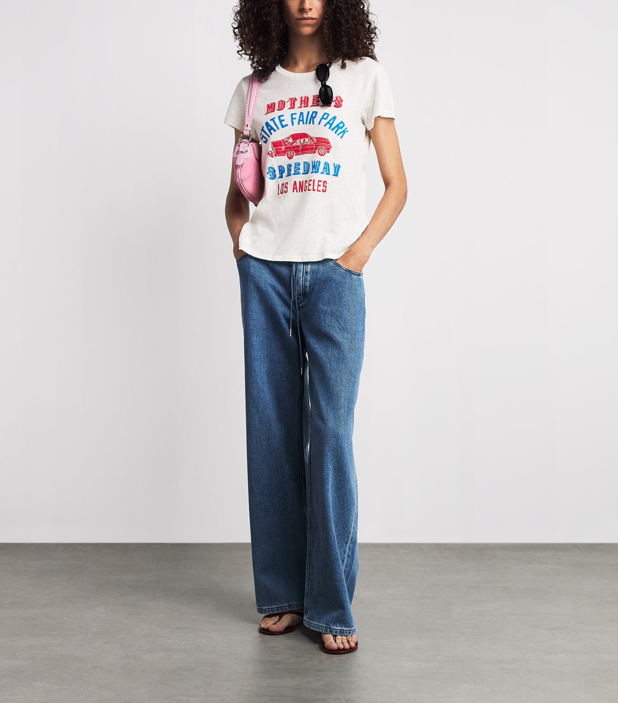 MOTHER Womens The Lil Sinful T-Shirt Speedway Image 2