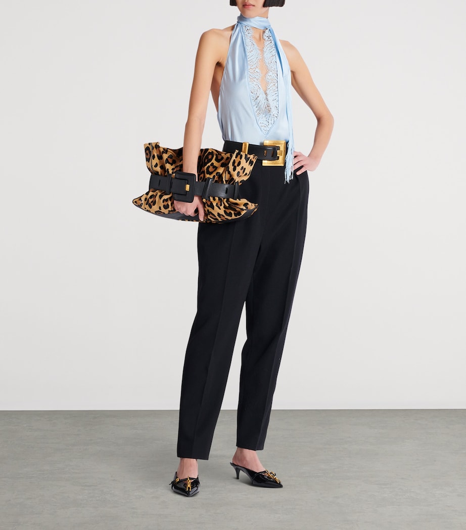 Medium Leopard Anthem Shoulder Bag WKS MULTI/ NOIR Image 4