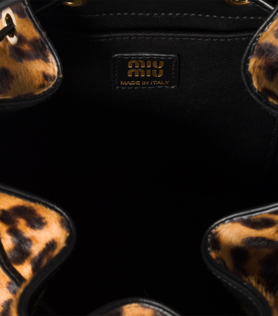 Calf Hair Leopard Backpack F0151 Image 6