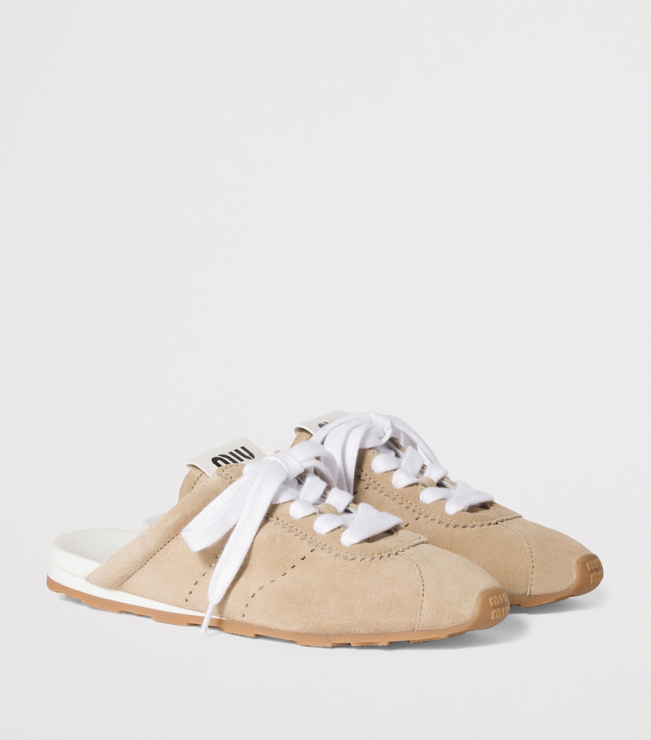 Suede Plume Mules F0F24 Image 2