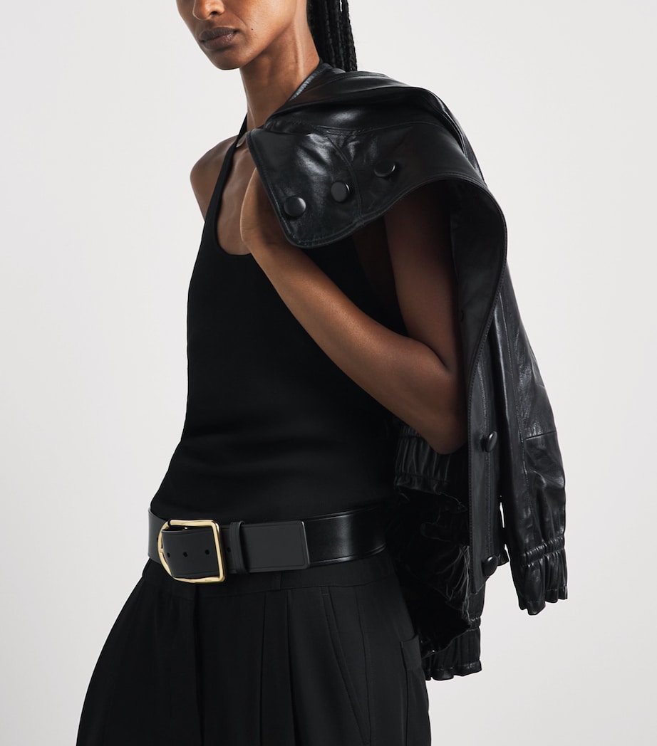 Polo Ralph Lauren Leather Belt Black Image 2