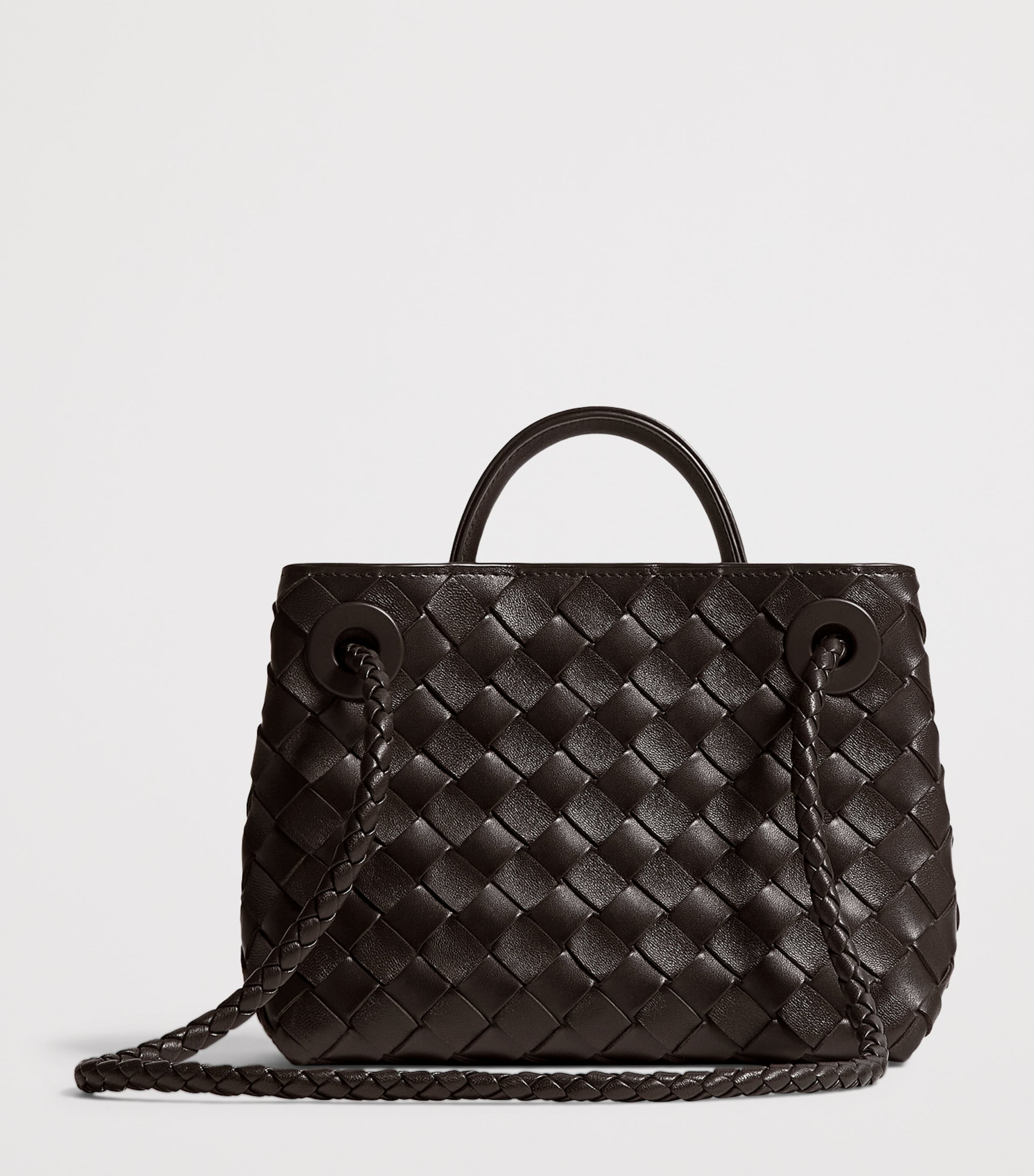 Bottega Veneta Womens Mini Leather Andiamo Top-Handle Bag Image 4