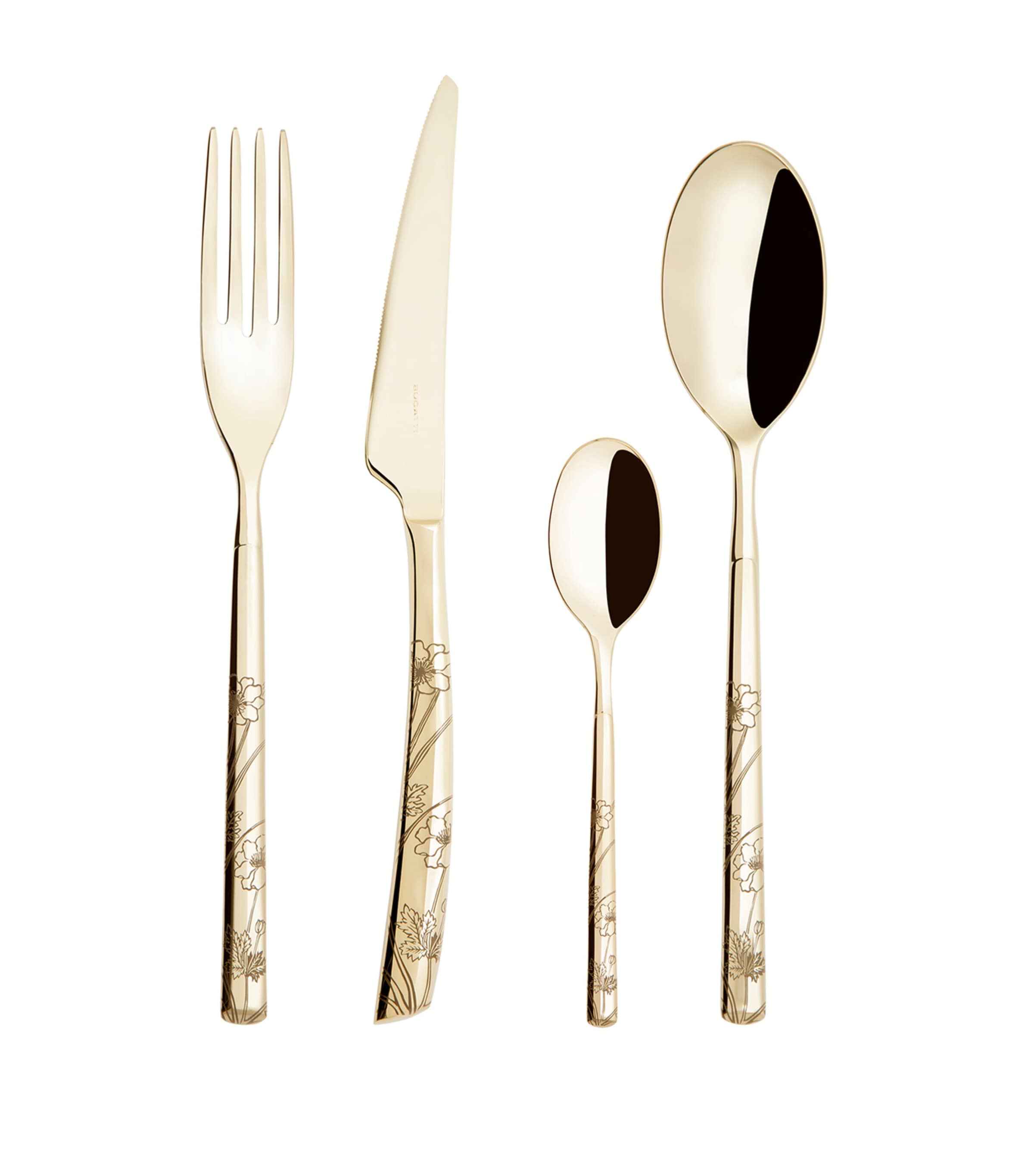 Shop Bugatti Portofino Lady 24-piece Cutlery Set In Gold