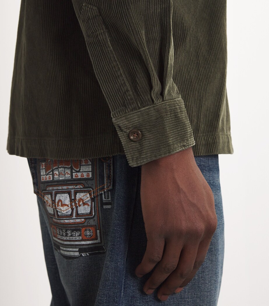 Armadillo Ralph Polo Ralph Lauren Green Corduroy Overshirt | Harrods UK