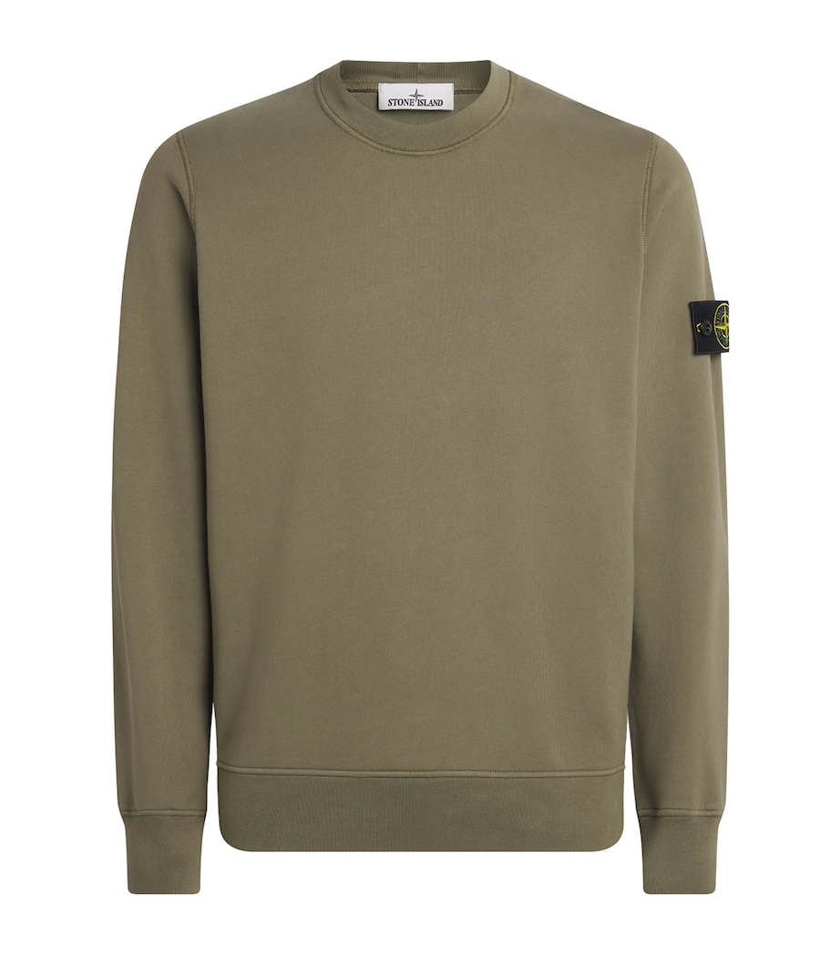Stone Island Mens Compass Logo Sweatshirt Image 1