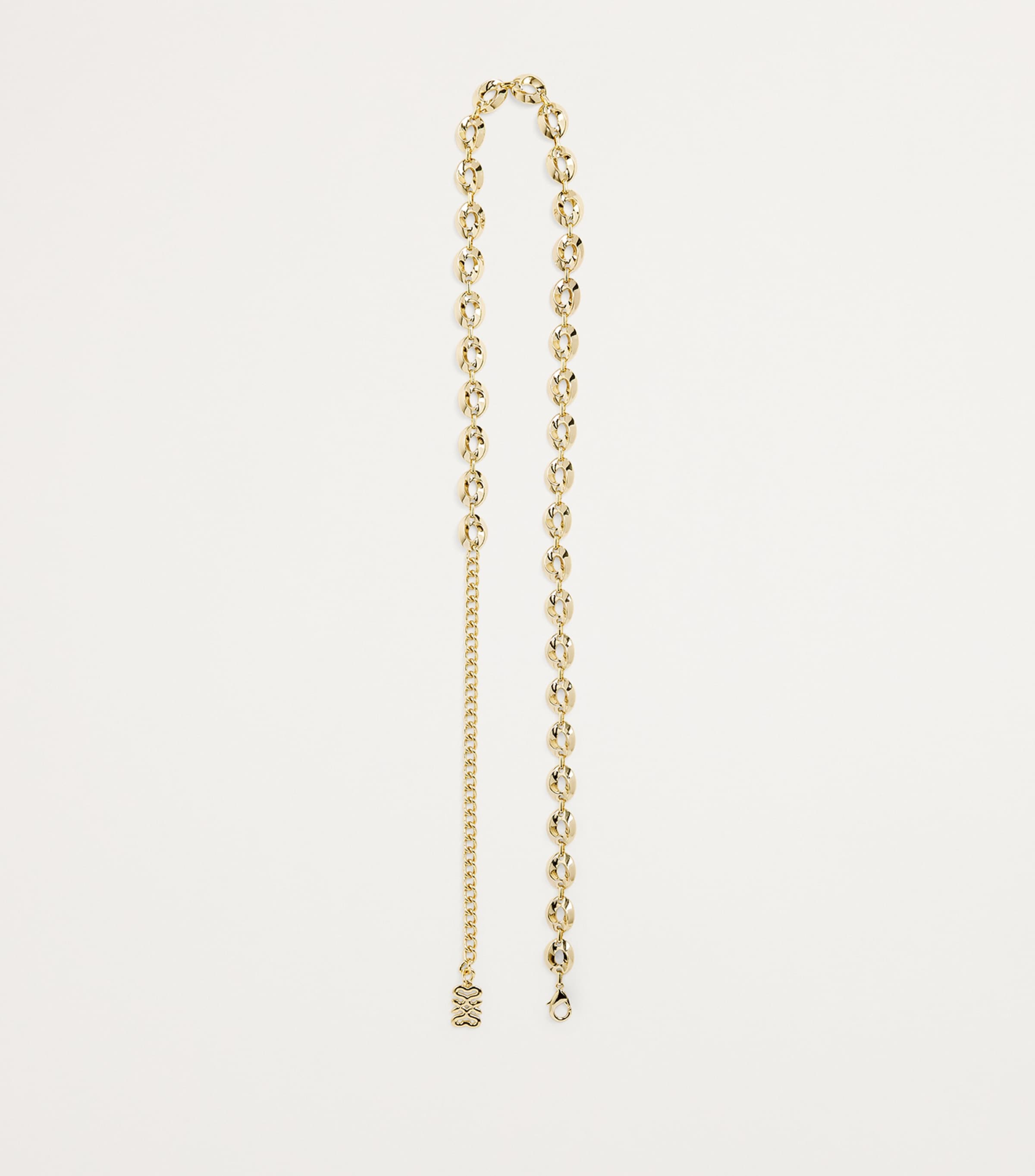 Sandro Paris Monogram Chain Belt Gold Image 4