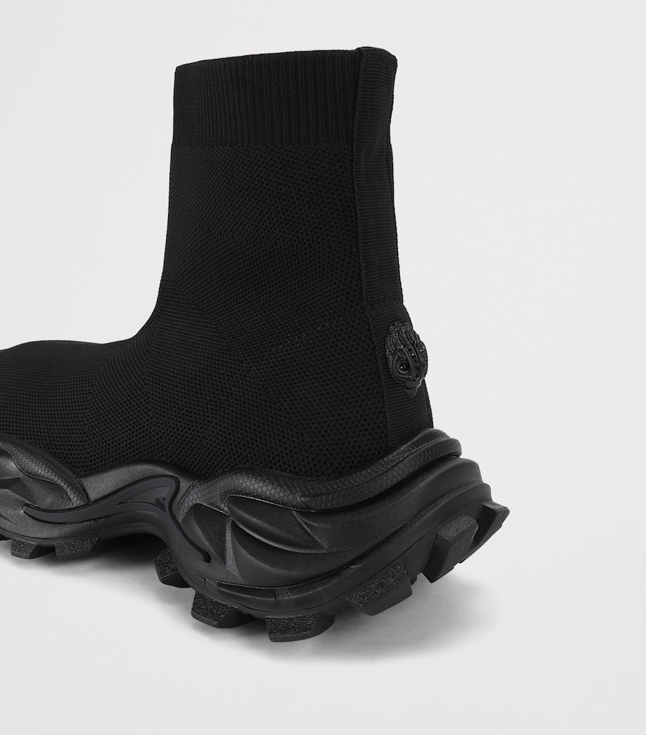 Kurt Geiger London Dalston Sock Runner Boots Black Image 4