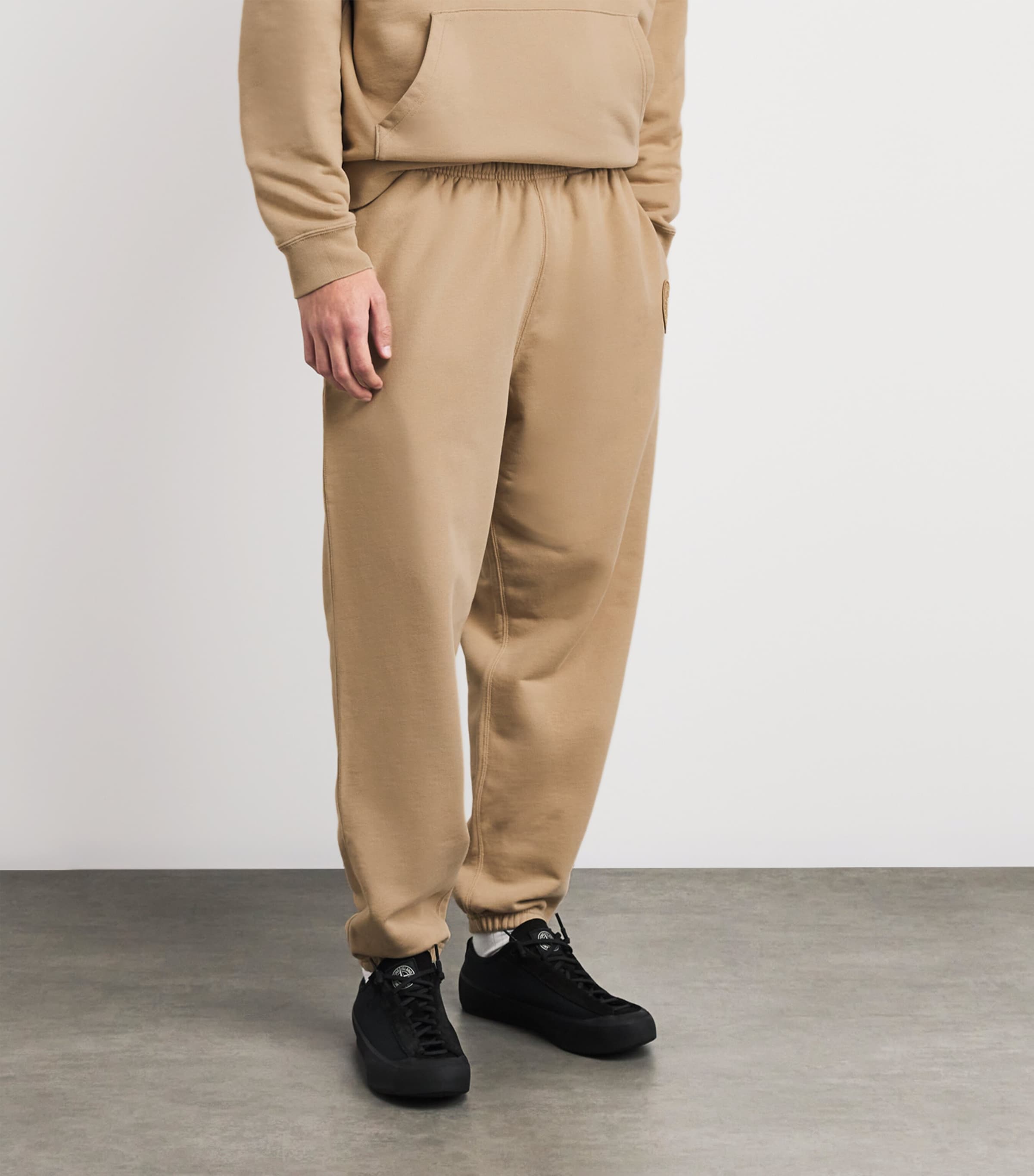 Canada Goose Mens Organic Cotton Tonal Rove Sweatpants Ecru Beige Image 3