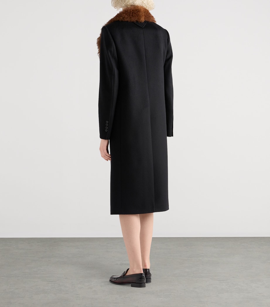 Cashmere Double-Breasted Coat F0002 Image 5
