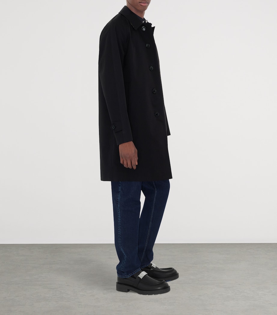 Mid-Length Camden Heritage Car Coat BLACK Image 3