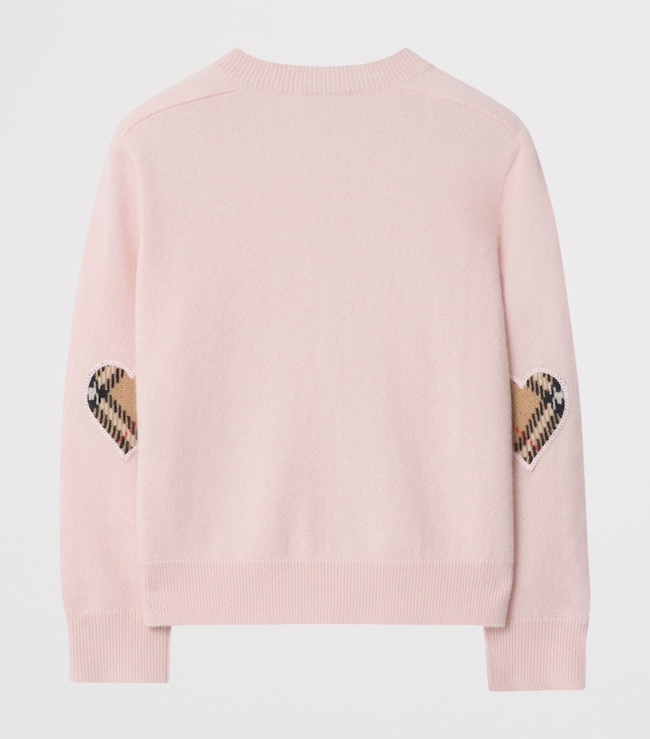 Wool-Cashmere Cardigan (3-12 Years) ICE PINK Image 2