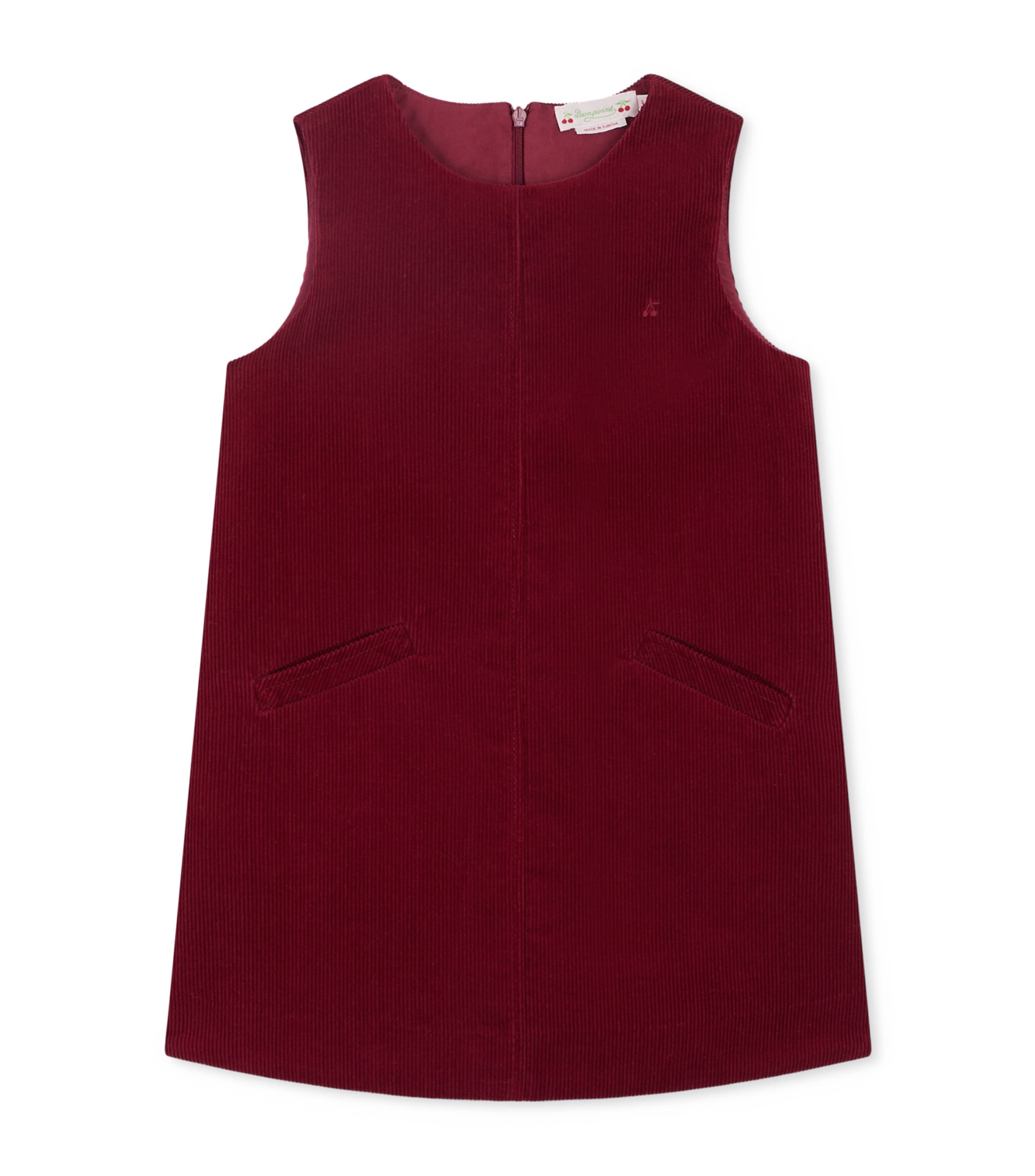 Bonpoint Sleeveless Zip-fastening Cotton Dress In Brown