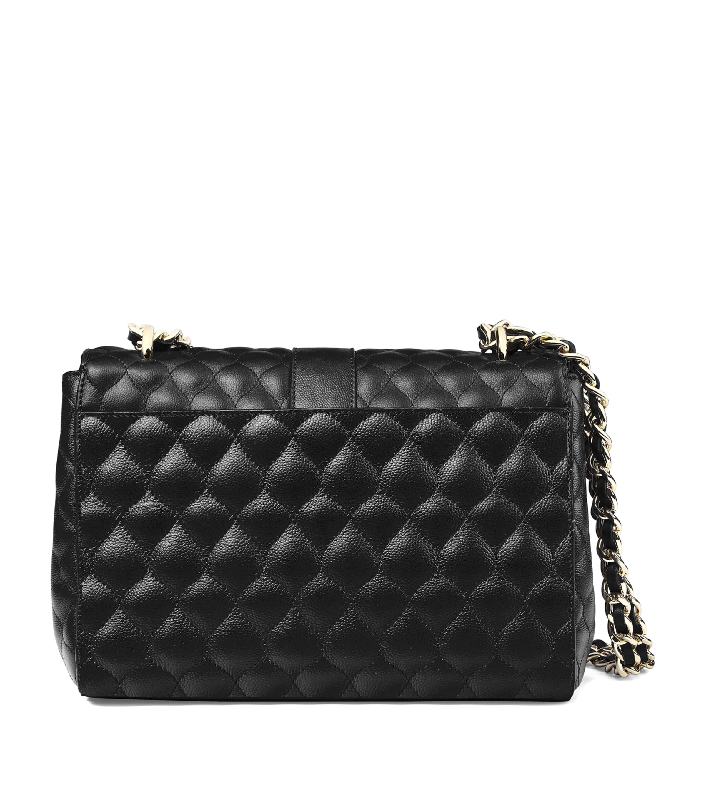 Small Leather Lottie Cross-Body Bag BLACK Image 3