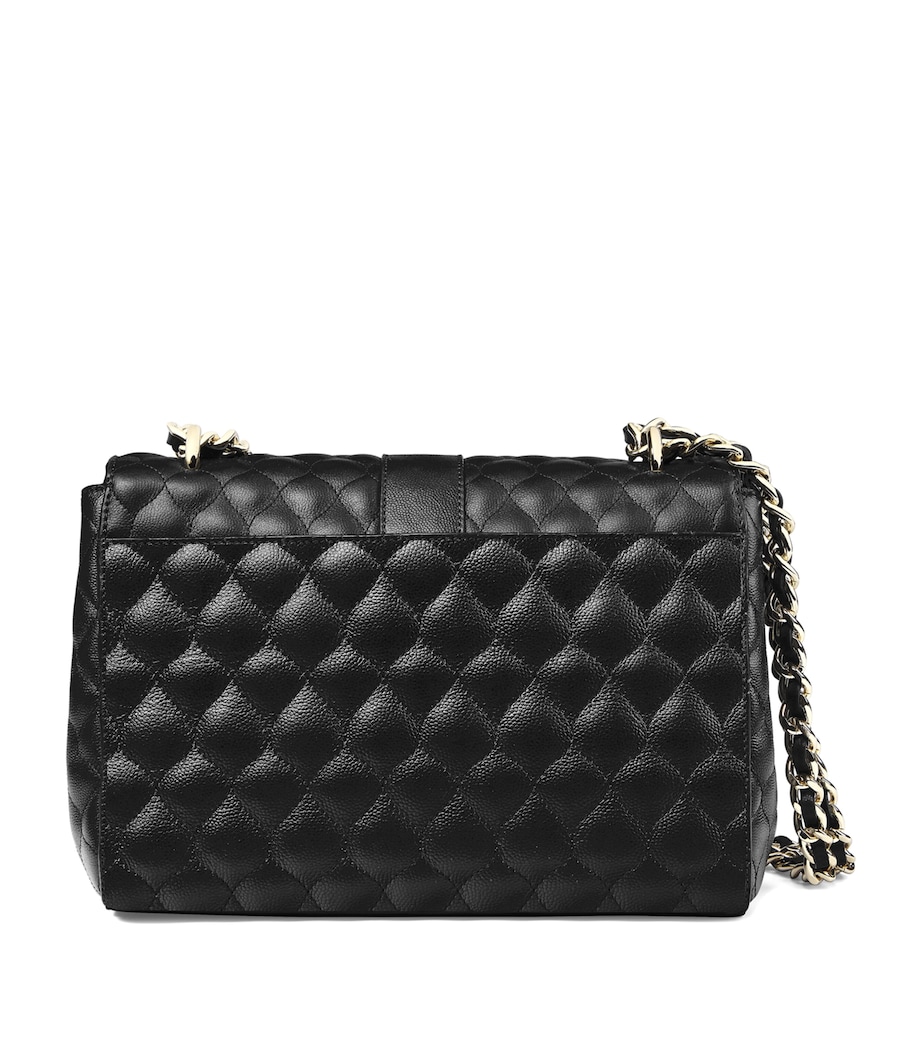 Small Leather Lottie Cross-Body Bag BLACK Image 3