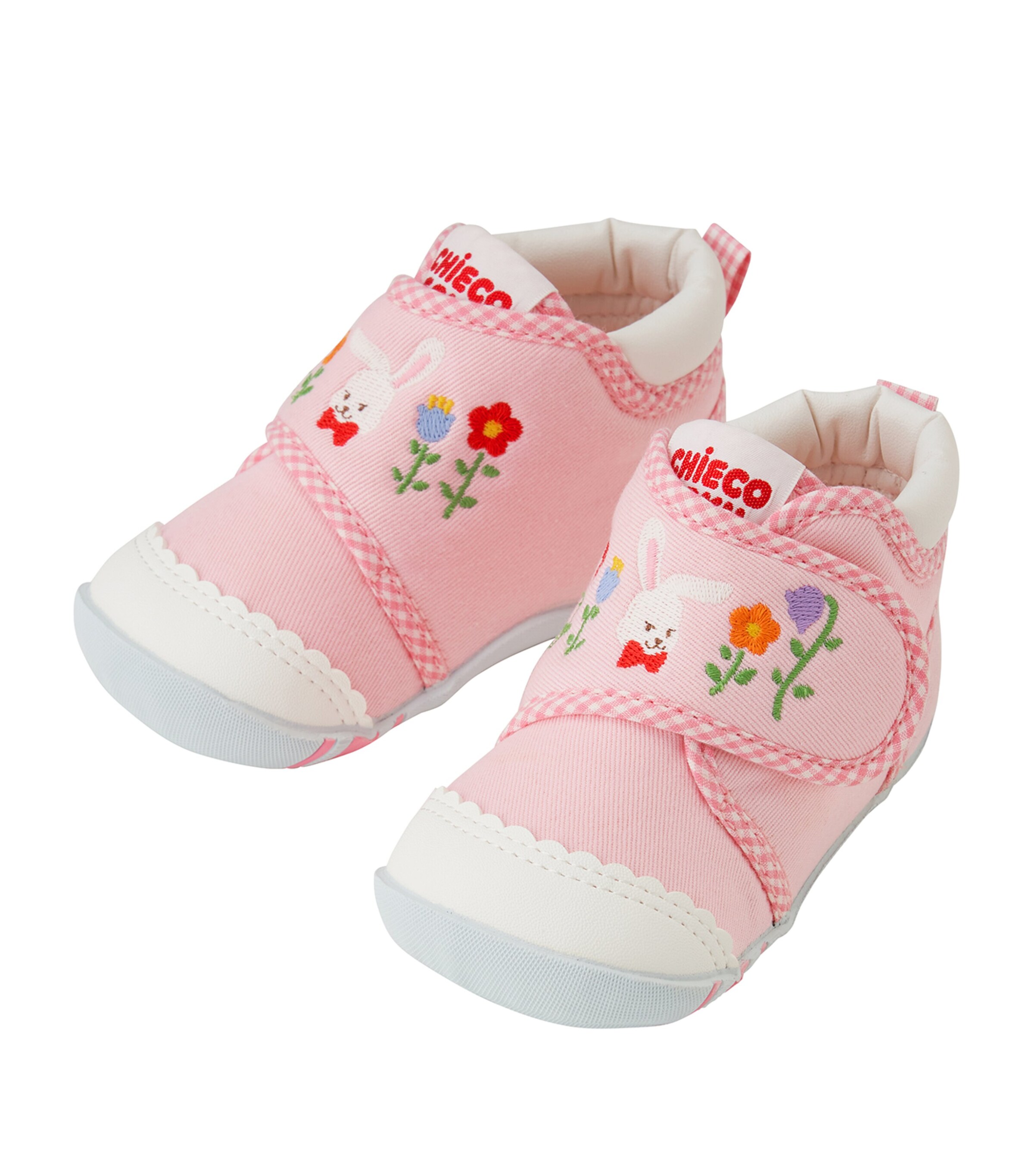 Shop Miki House Embroidered Bunny Booties In Pink
