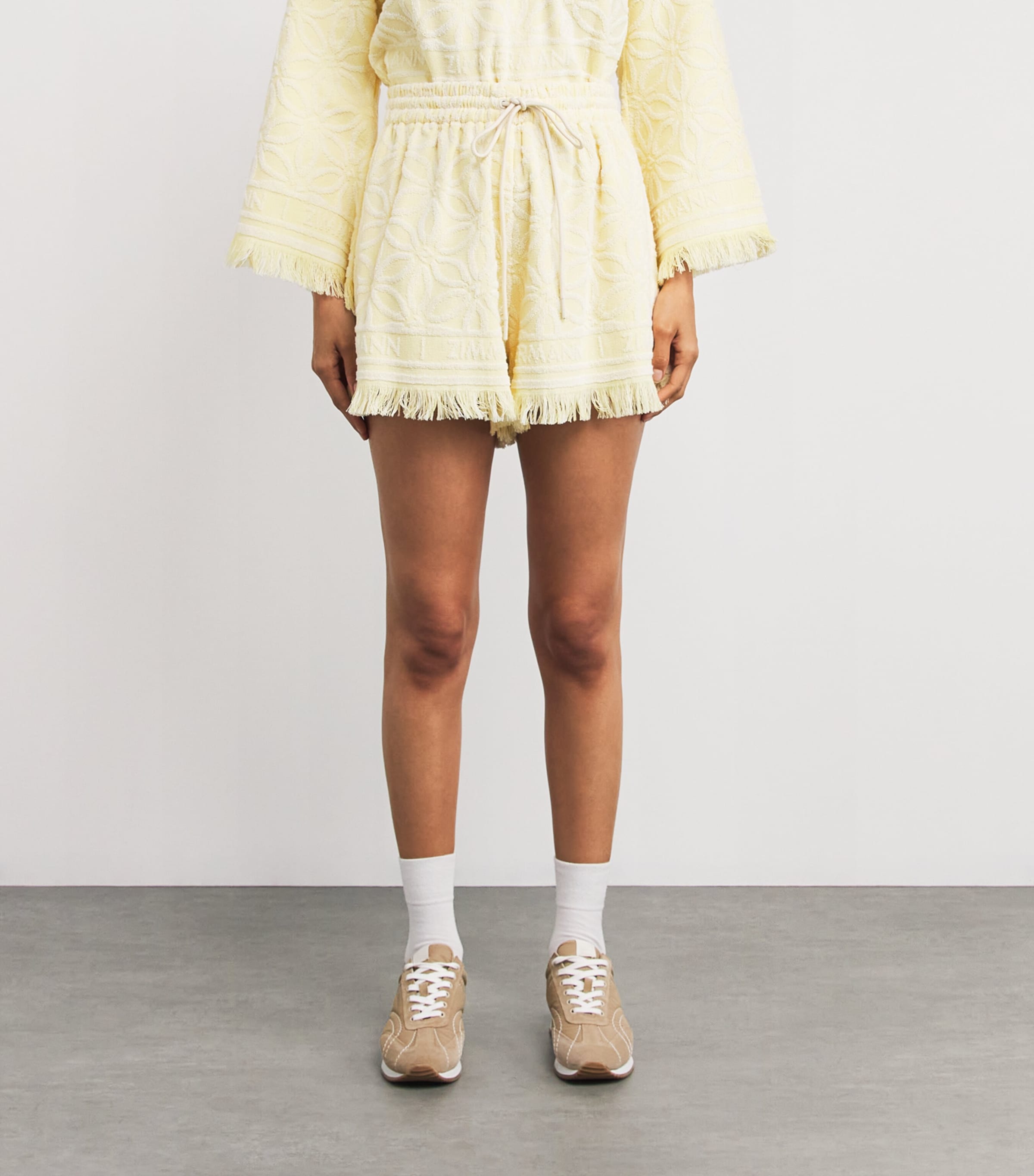 【Zimmermann】Coco cotton terry shorts Coco cotton terry shorts in yellow - Zimmermann | Mytheresa
