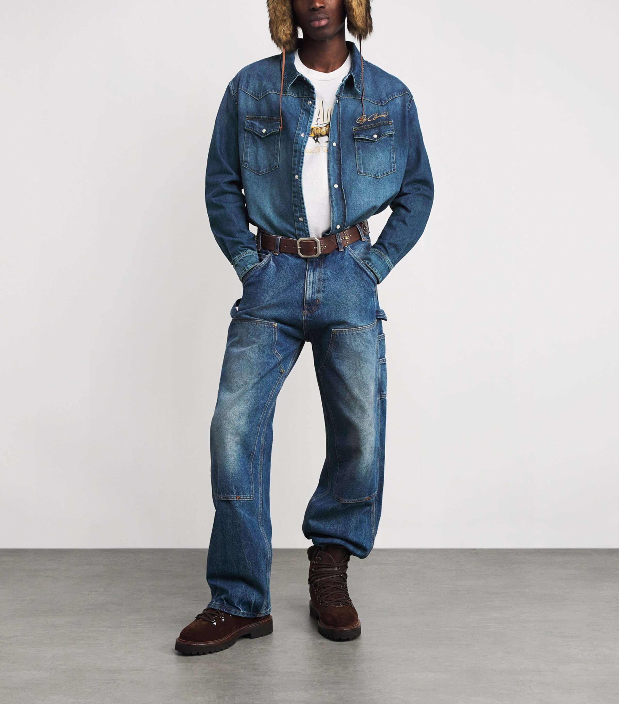 Western Denim Shirt DENIM Image 2