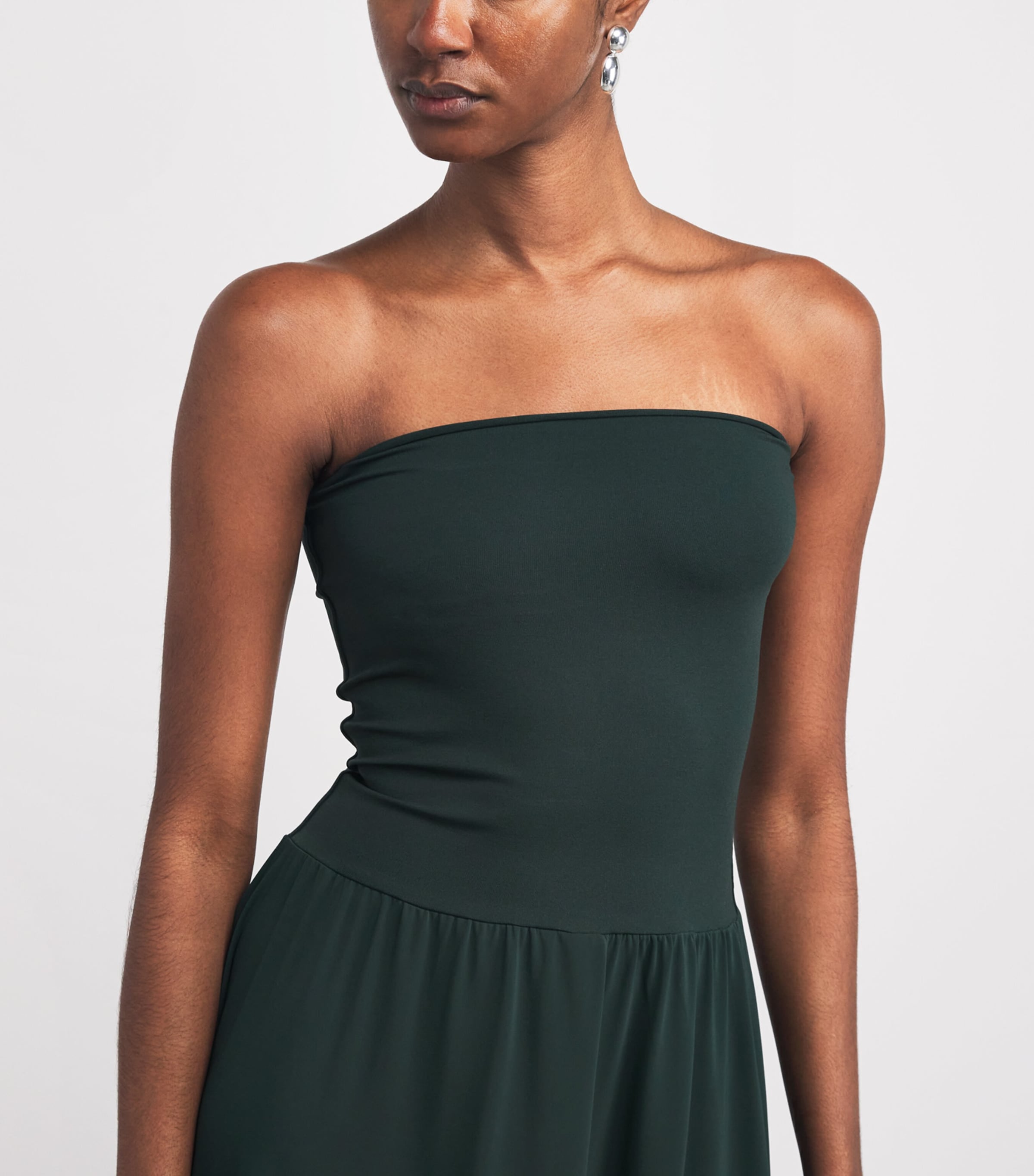 Crepe Jersey Oda Maxi Dress SCARABEE (01548) Image 6