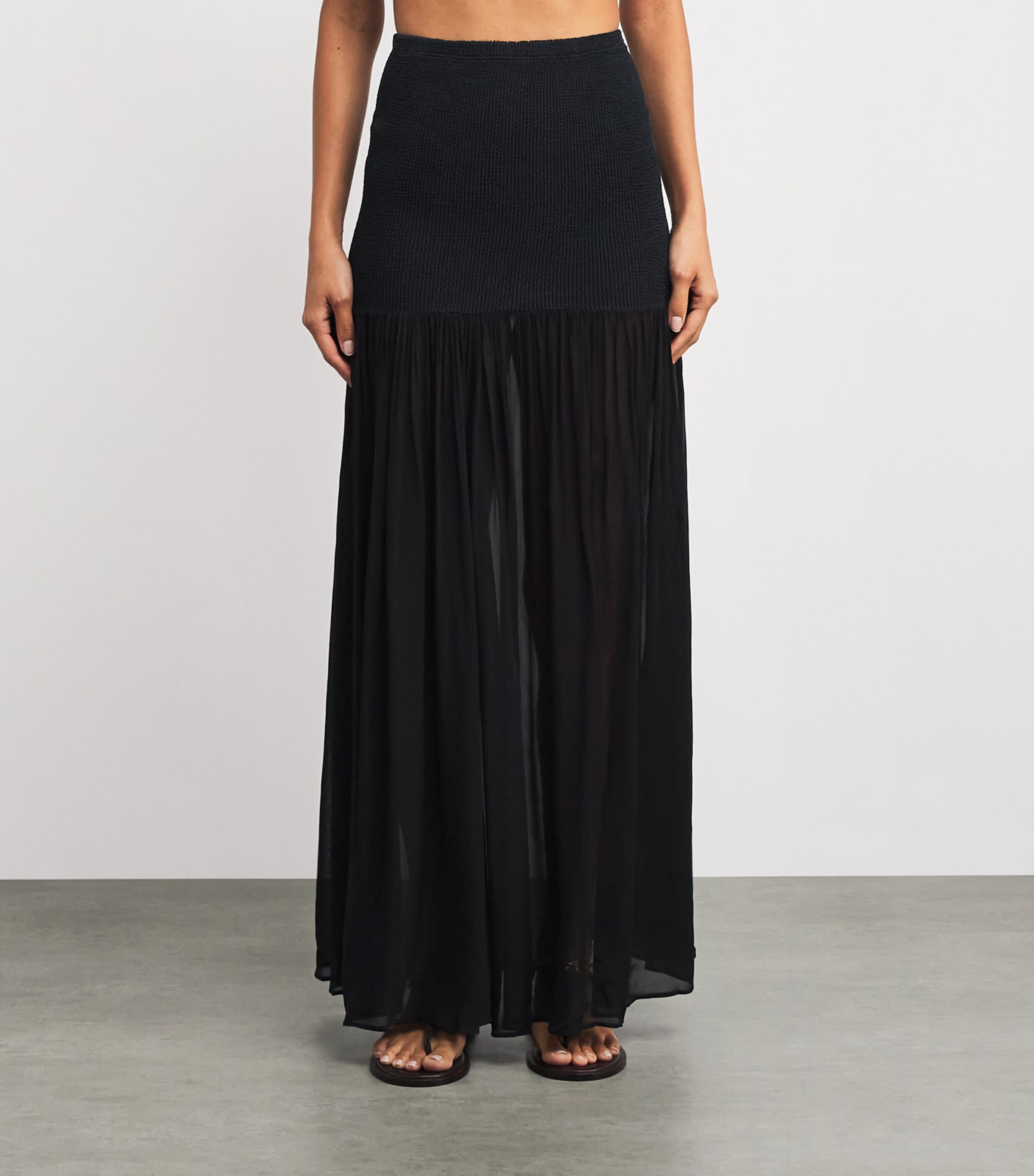 Hybrid Maxi Skirt BLACK Image 3