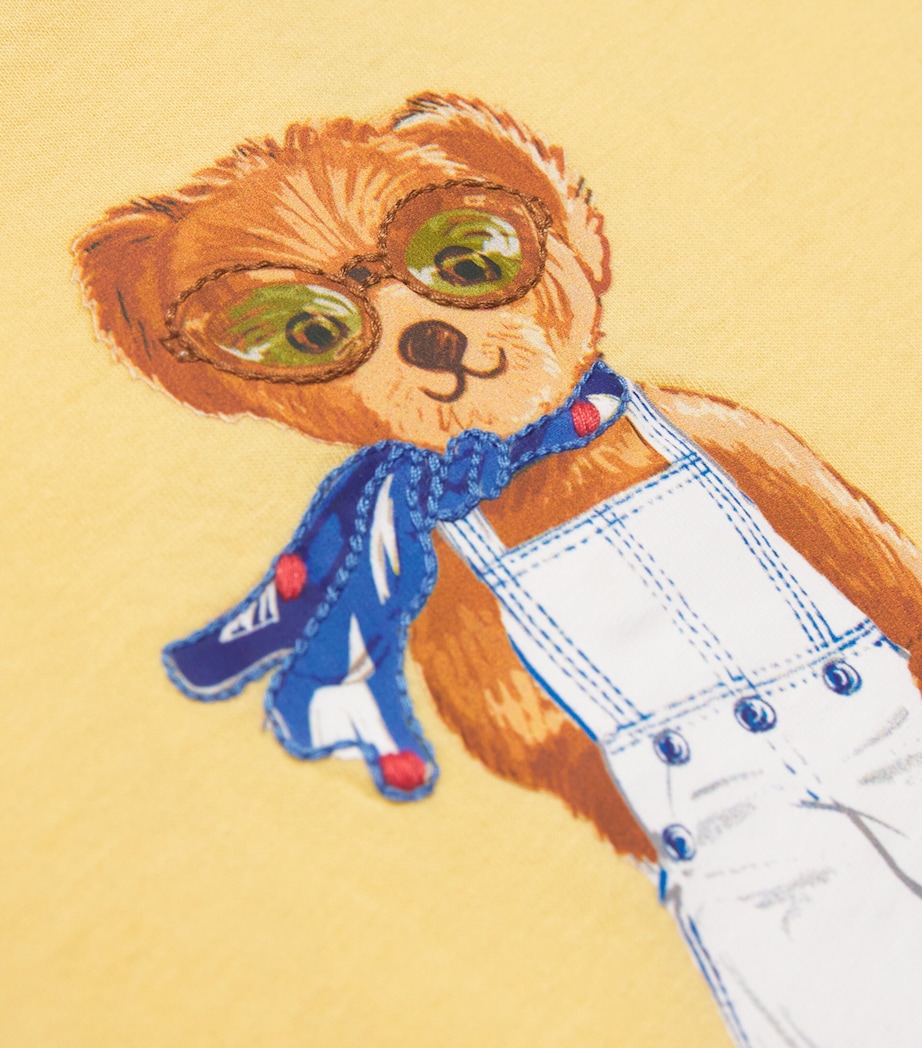 Cotton Polo Bear T-Shirt (3-24 Months) BANANAPEEL Image 3