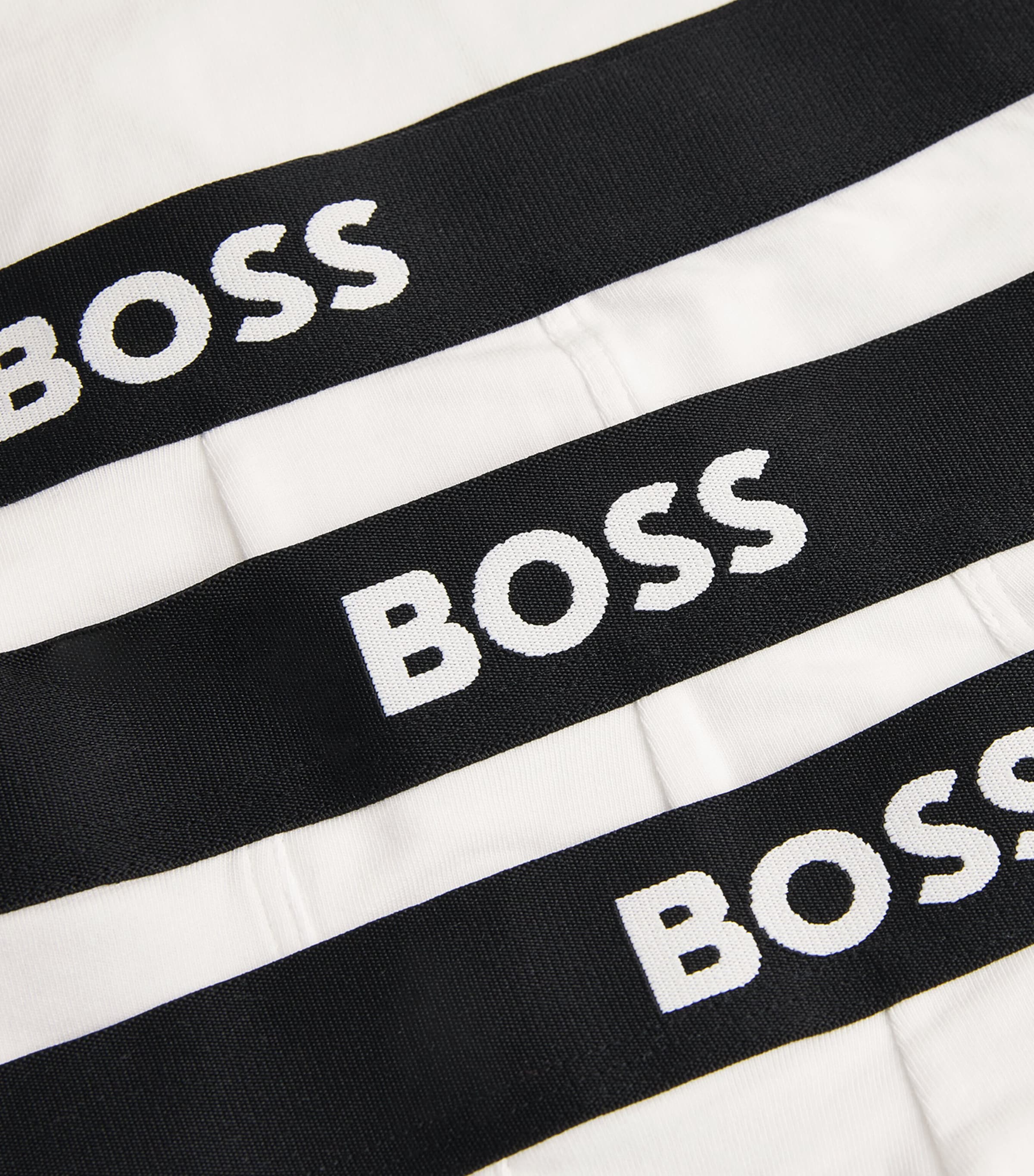 Organic Cotton-Blend Boxers (Pack of 3) 100-WHITE Image 5