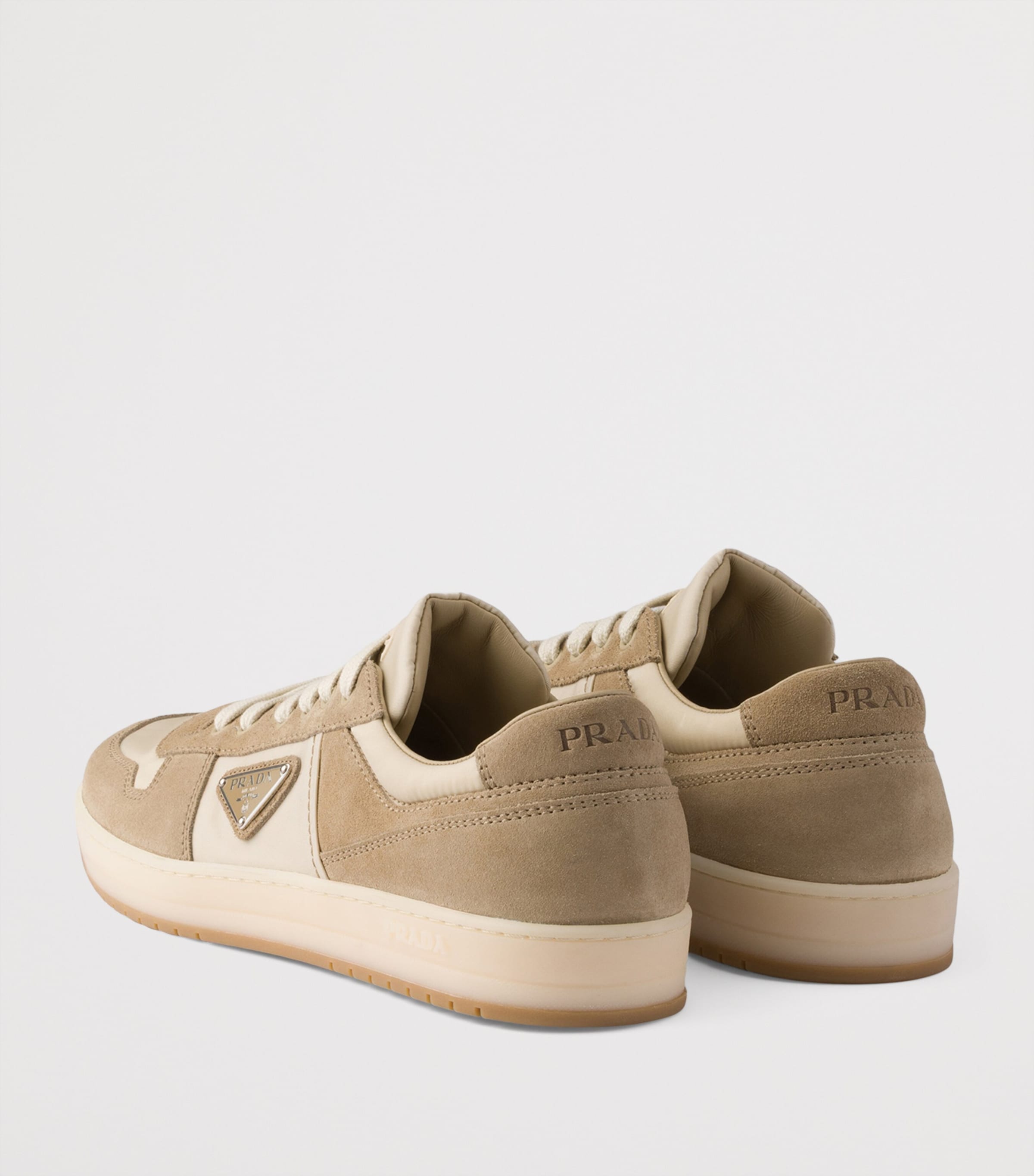 Prada Suede and Re-Nylon Downtown Sneakers Image 4