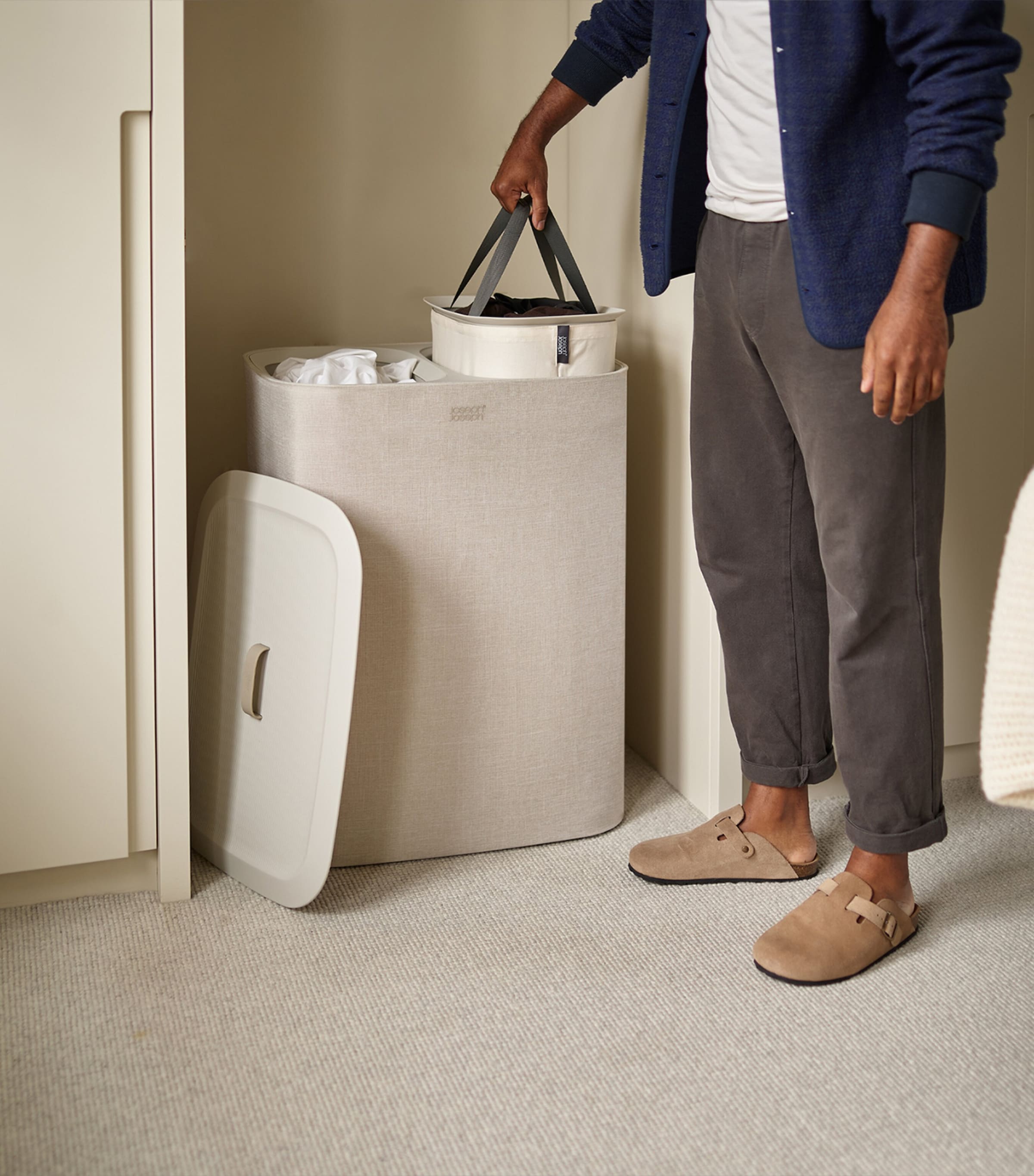 Total Laundry Basket (90L) ECRU Image 6