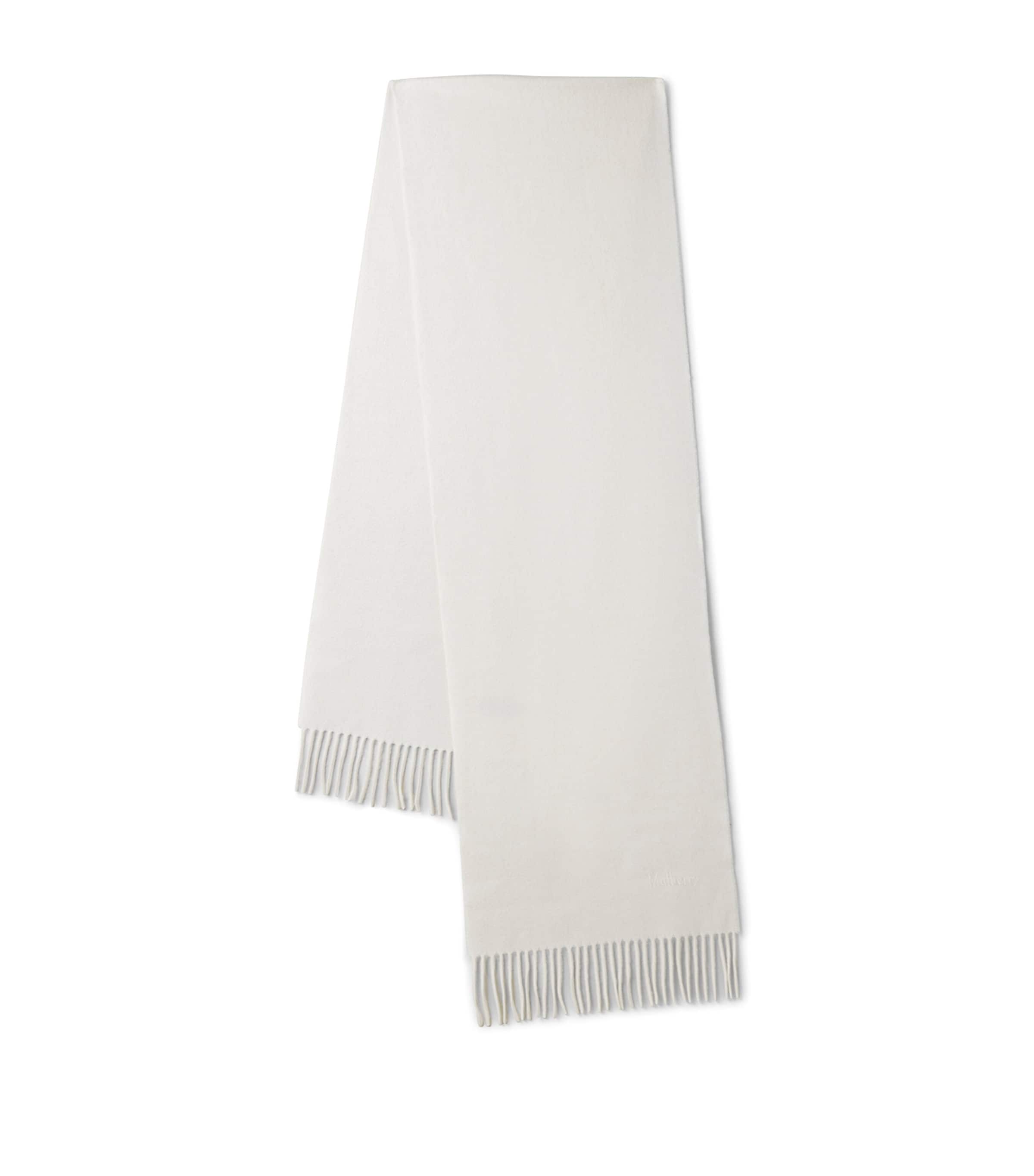 Mulberry Small Merino Wool Scarf Cream Image 1