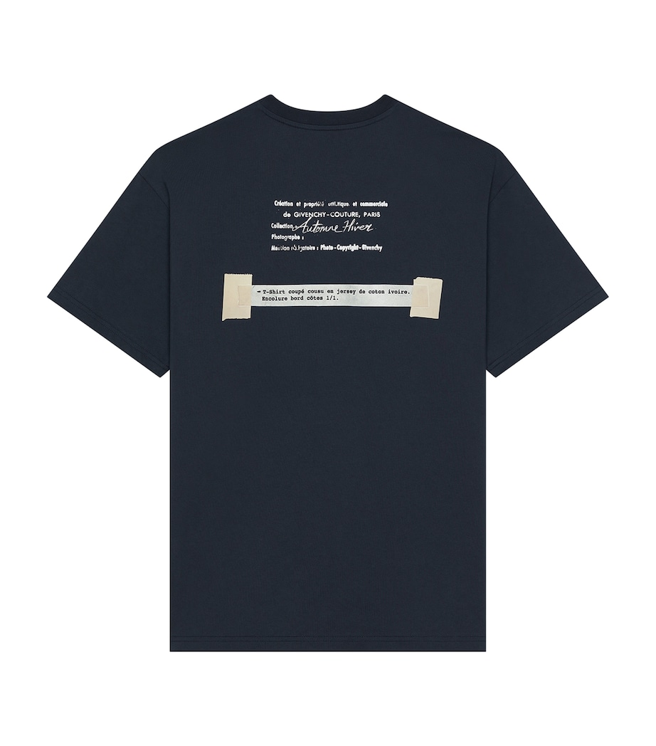 Givenchy Mens Cotton Logo T-Shirt Image 3