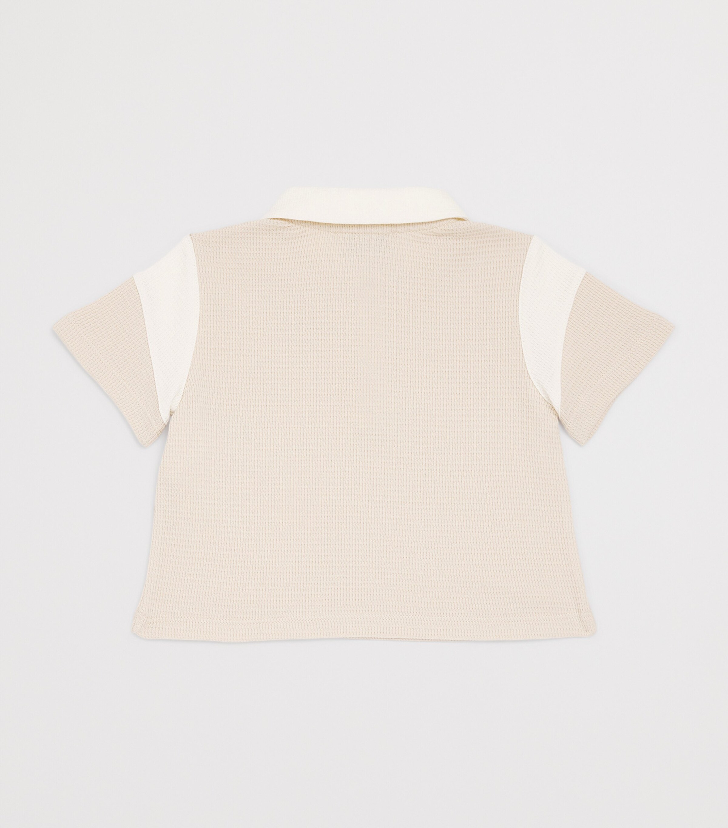 Cotton Polo Shirt (6-36 Months) FRENCH OAK Image 2