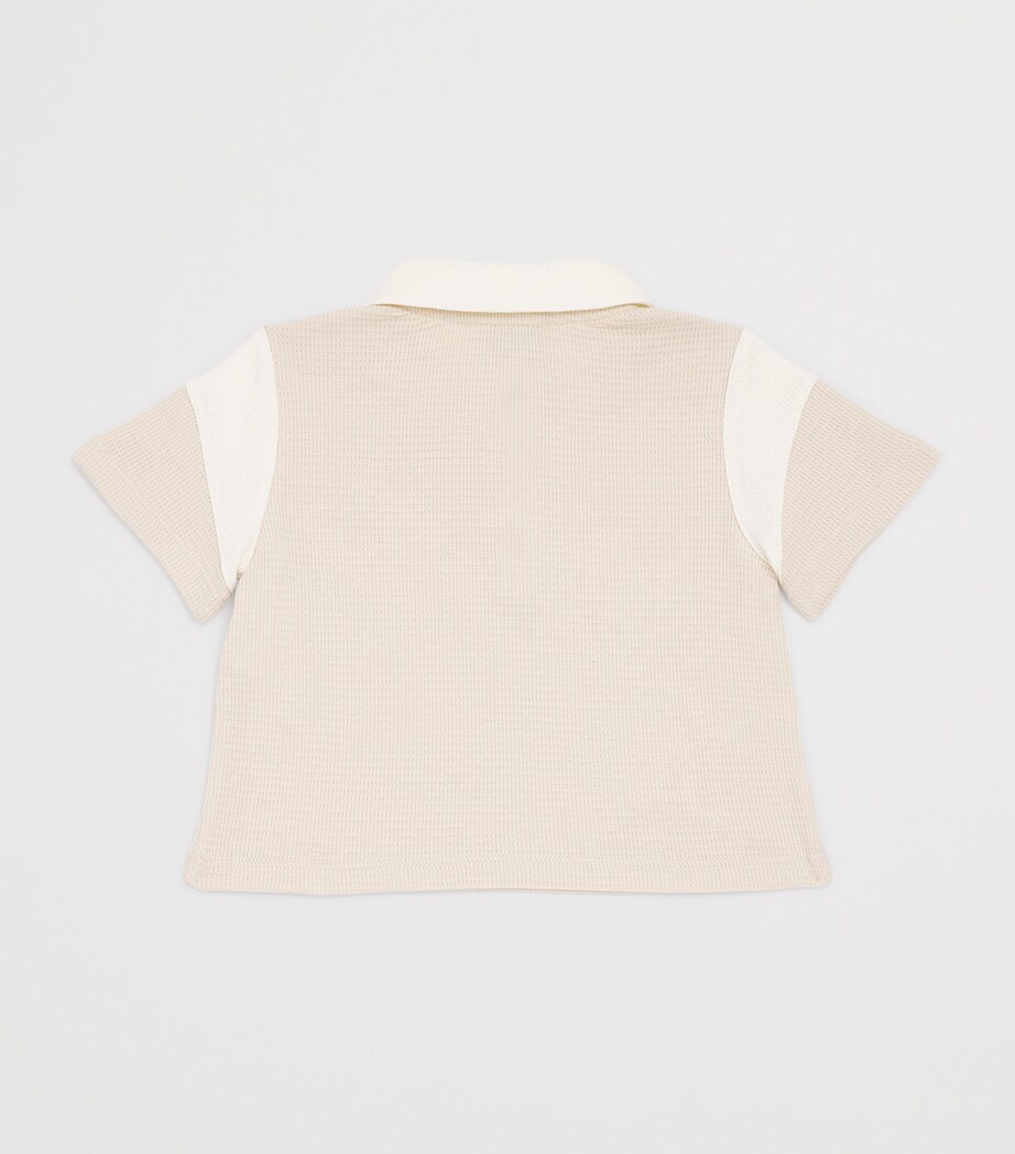 Cotton Polo Shirt (6-36 Months) FRENCH OAK Image 2