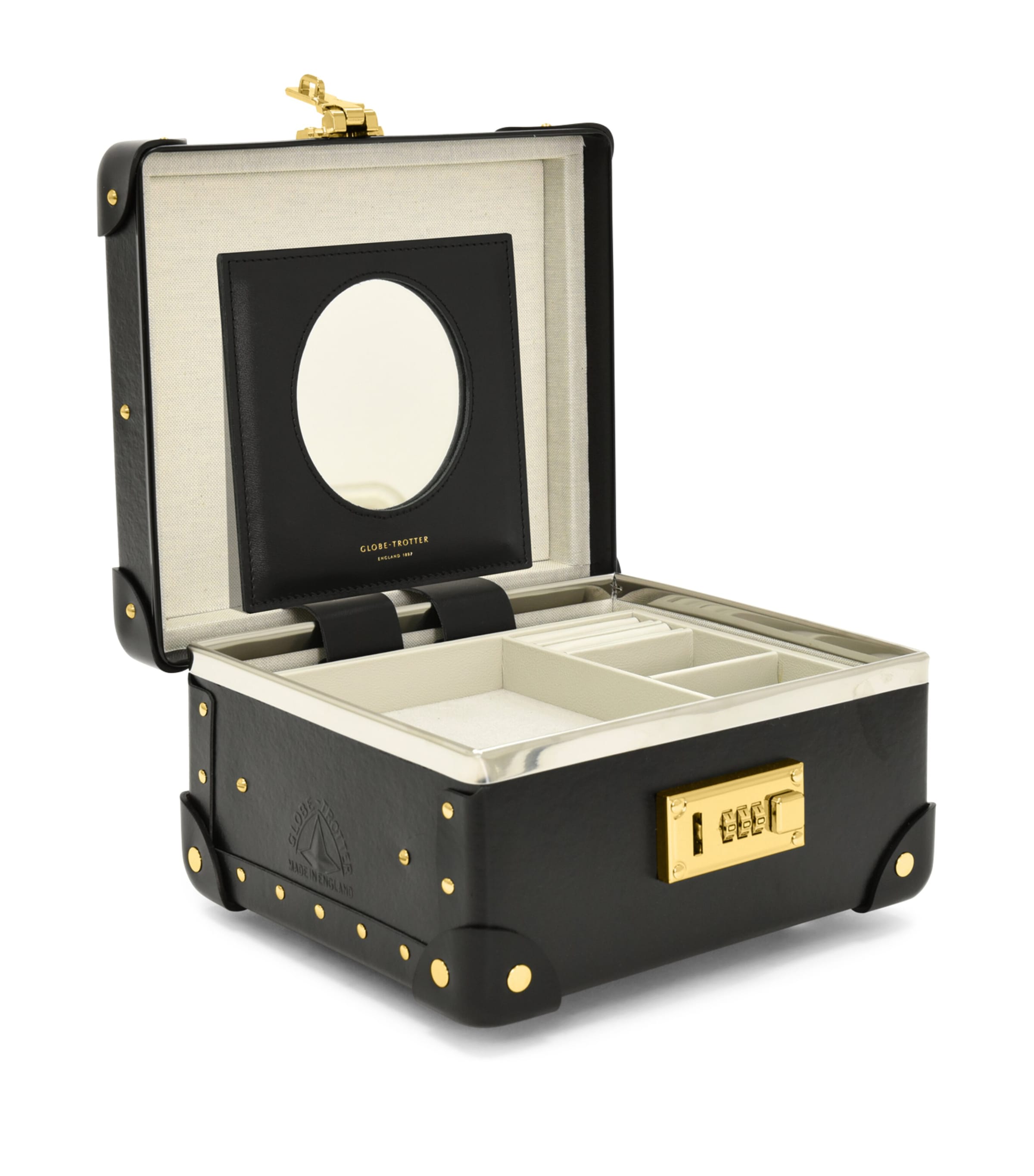 Globe-trotter Centenary Jewellery Case In Black