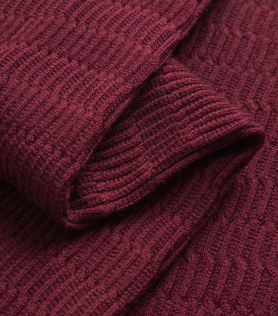 Virgin Wool Rollneck Sweater U5086 Image 5