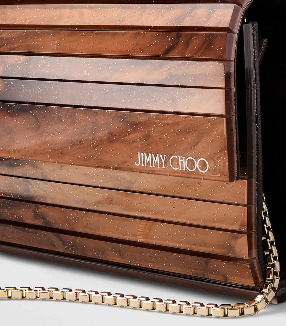 Marble-Effect Sweetie Clutch Bag TOFFEE Image 5