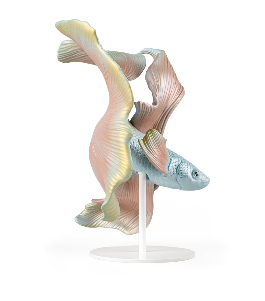 Porcelain Betta Fish Left Ornament NO COLOUR Image 2