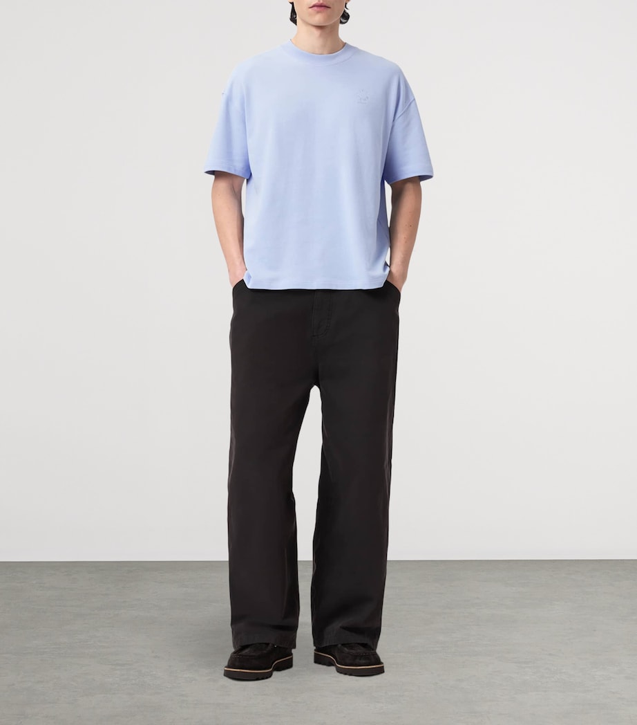 AllSaints Mens Organic Cotton Haven T-Shirt Villa Blue Image 2