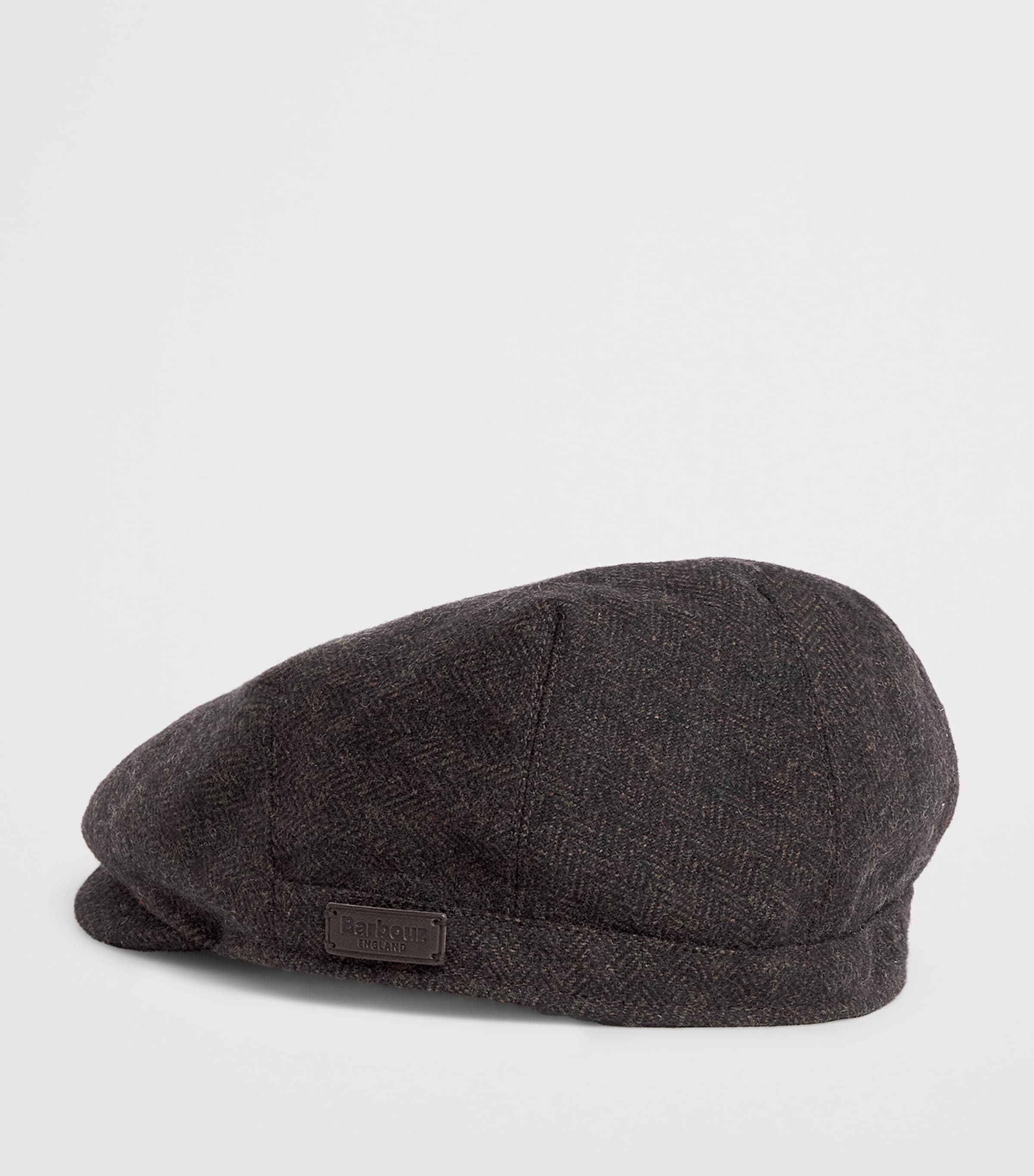 Barbour Wool-Blend Barlow Flat Cap Brown Image 2