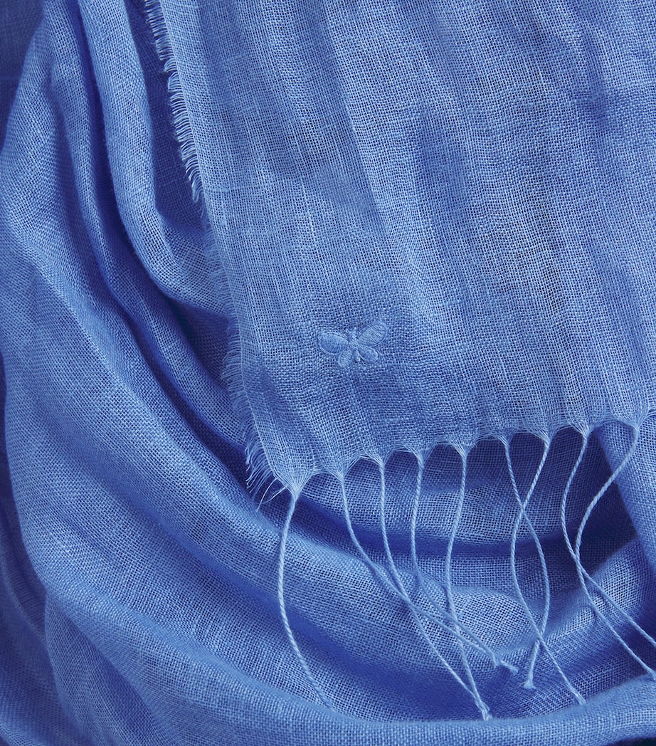 Weekend Max Mara Linen Stole Scarf Purple Image 5