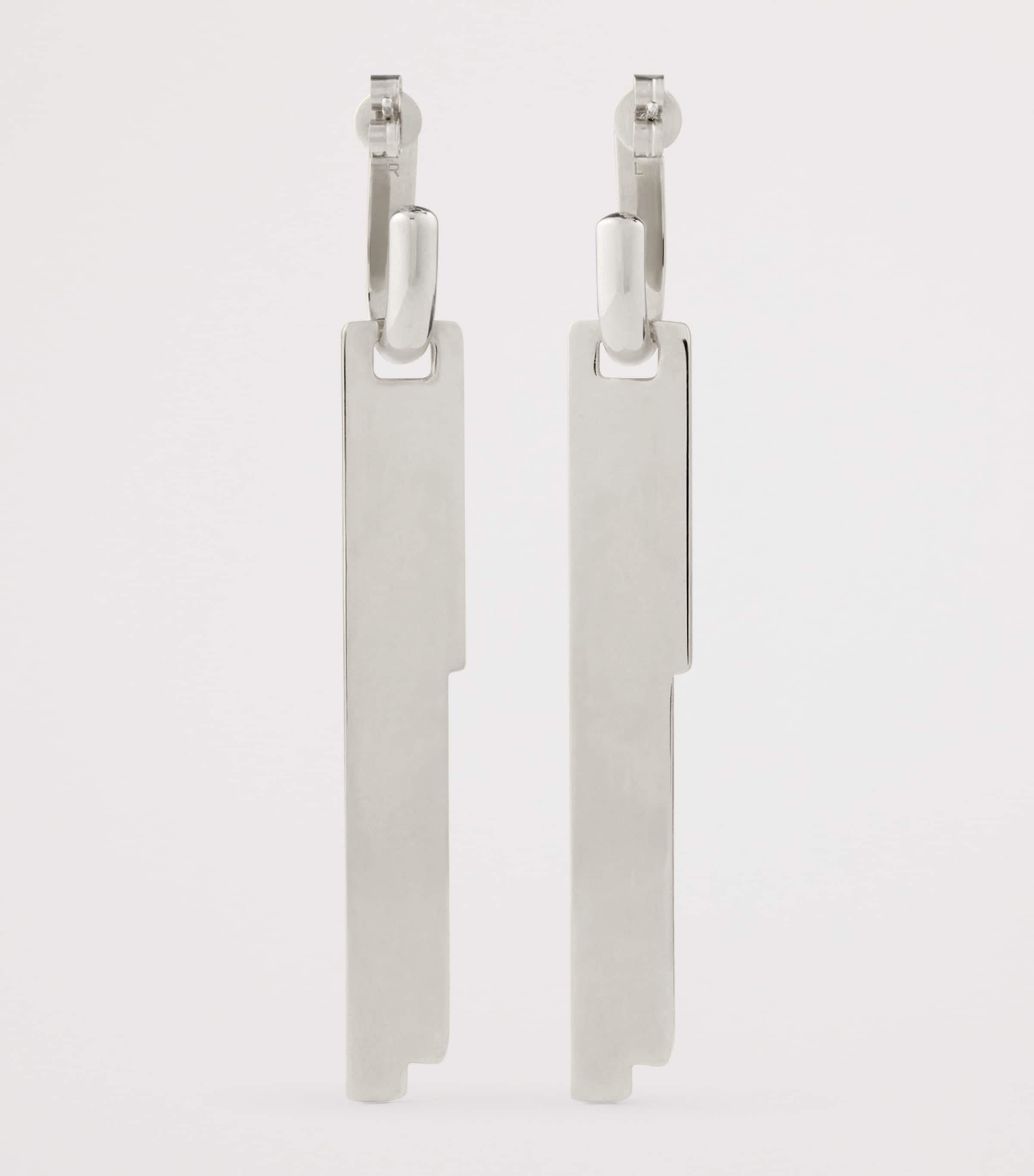 Tape Drop Earrings ANTIC SILVERY Image 4