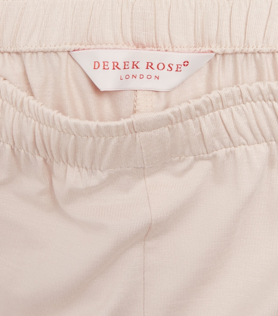Derek Rose Kids Jersey Lara Pyjama Set (3-16 Years) Cream Image 4