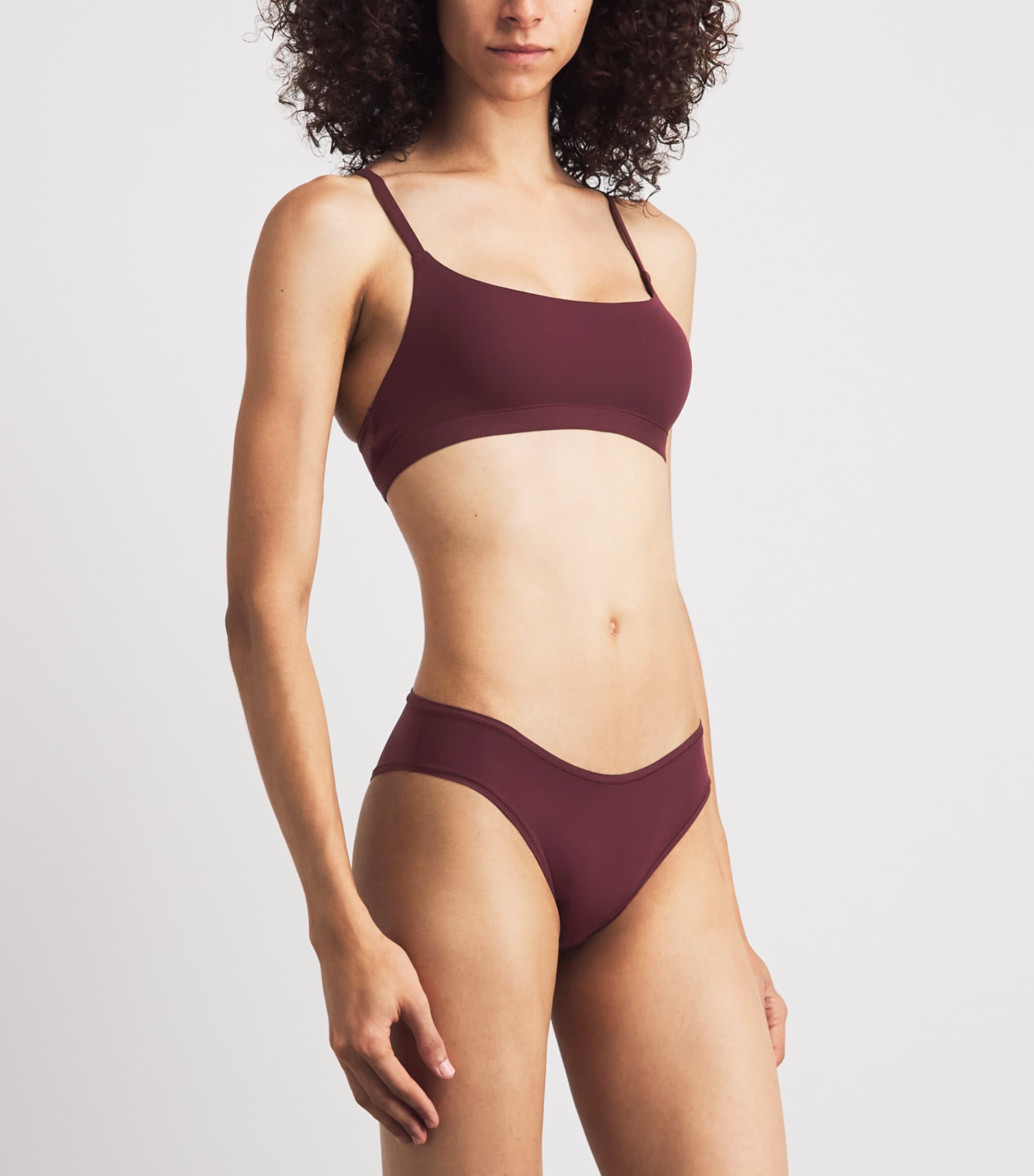 Skims Womens Fits Everybody Cheeky Briefs Currant Image 2
