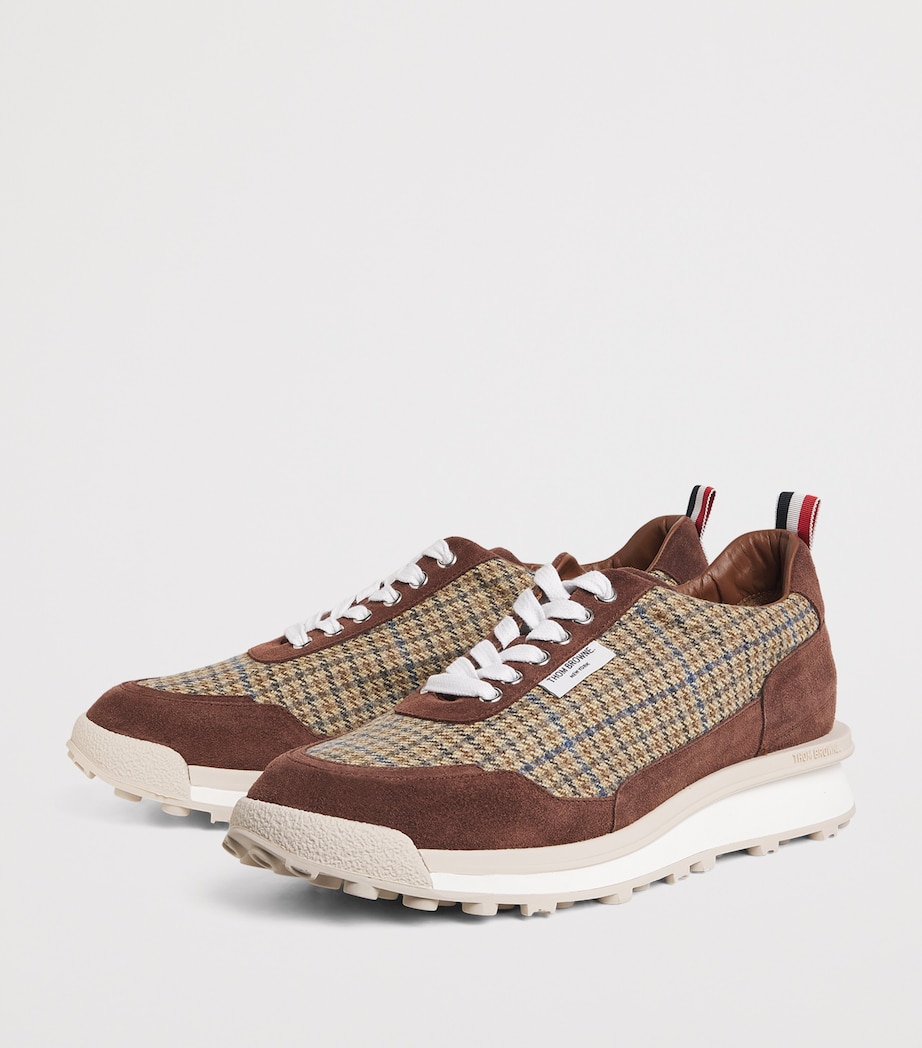 Suede Check Alumni Sneakers BROWN Image 3