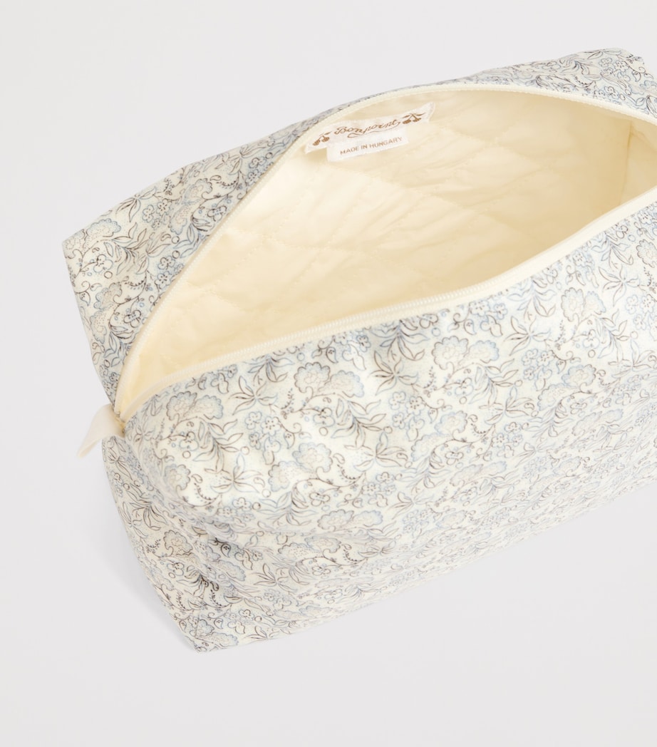 Coated Cotton Toiletry Bag BLEU GRIS Image 3