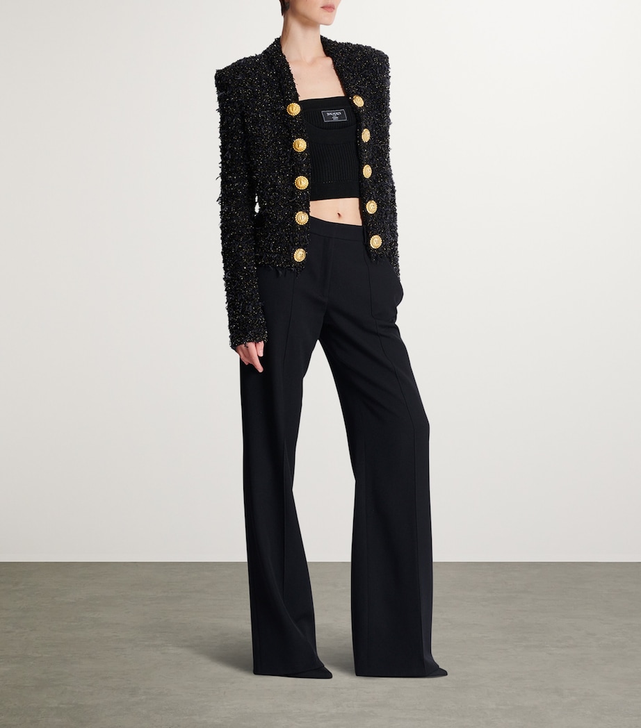 Edge-To-Edge Tweed Jacket EAD NOIR/OR Image 4